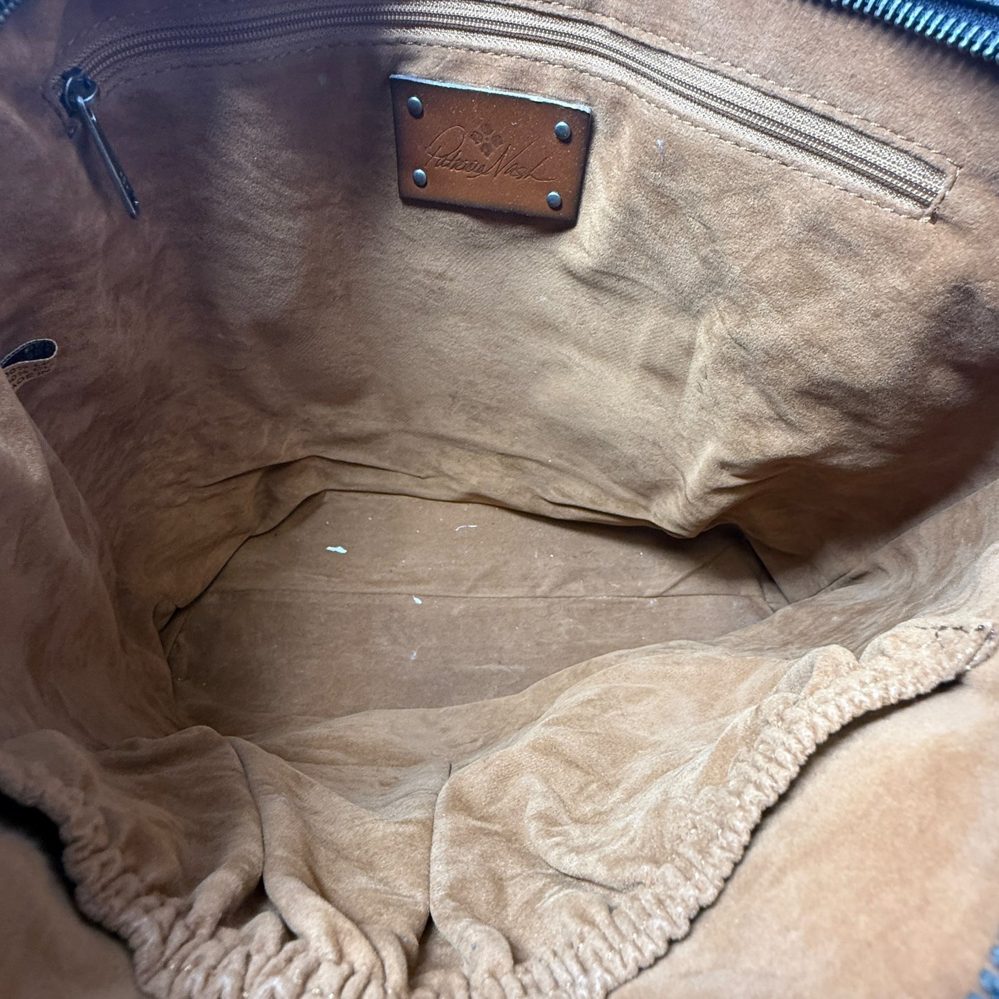 Viana Leather North South Tote Designer By Patricia Nash, Size: Large