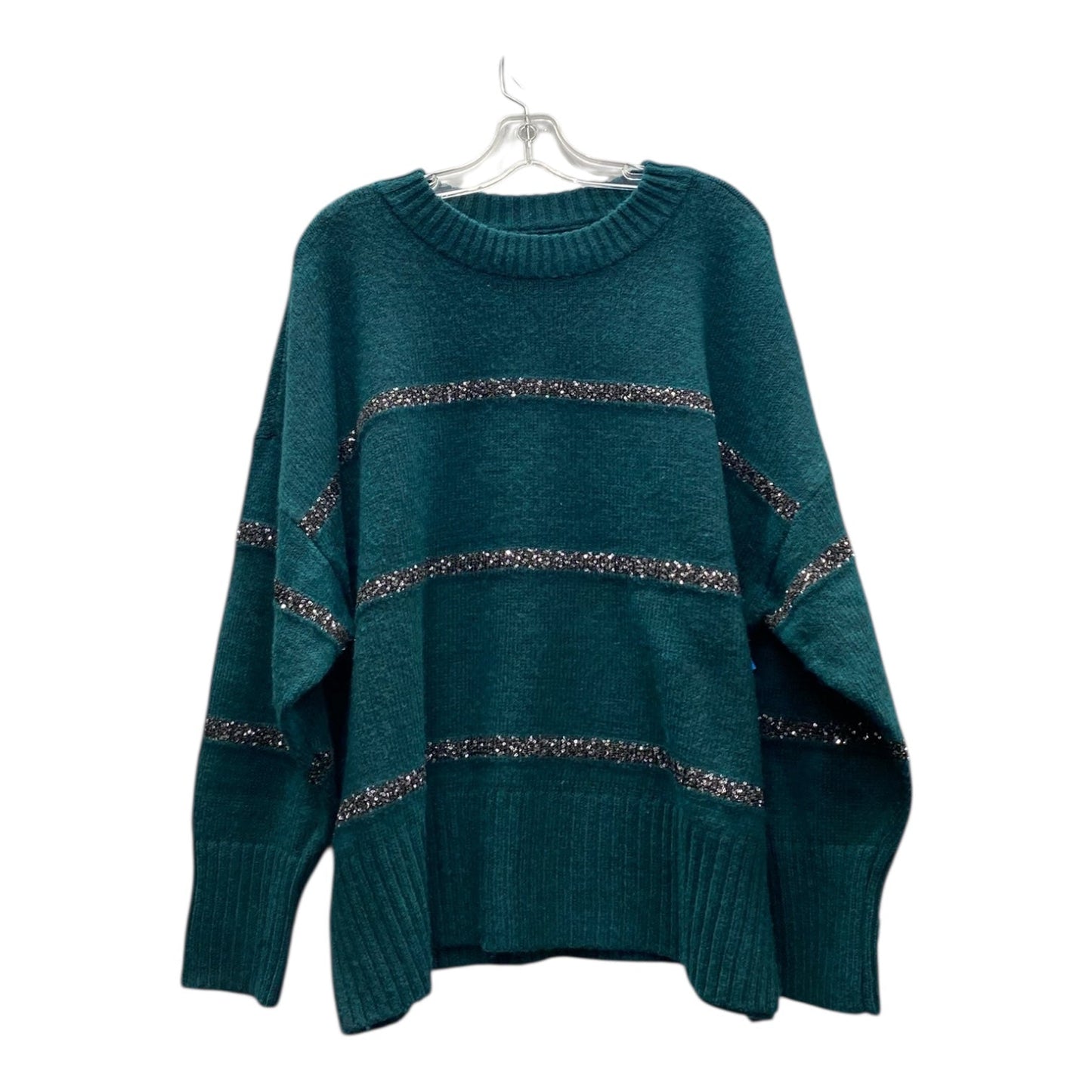 Sweater By Sonoma In Green, Size:1X