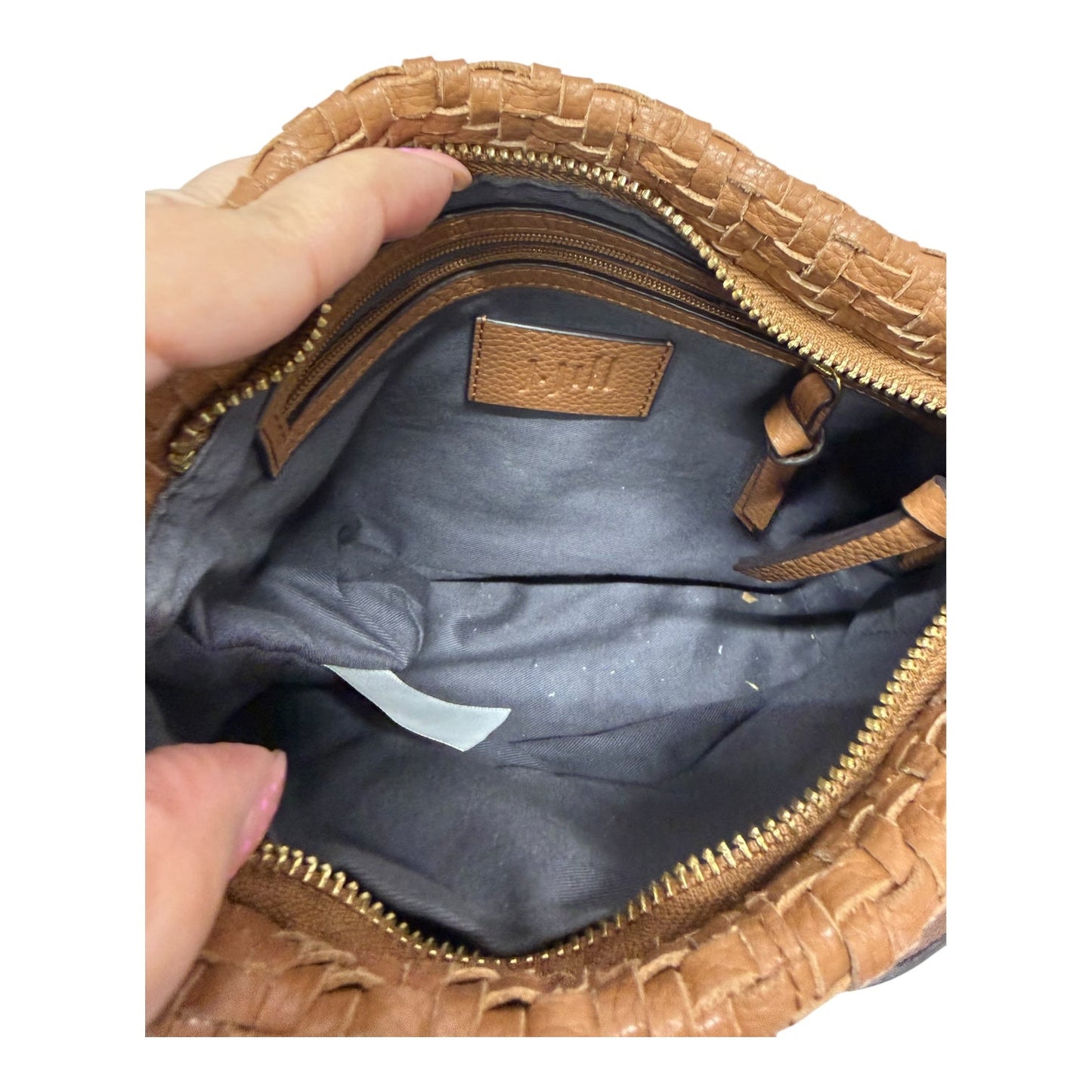 Crossbody Leather By J. Jill In Brown, Size:Small