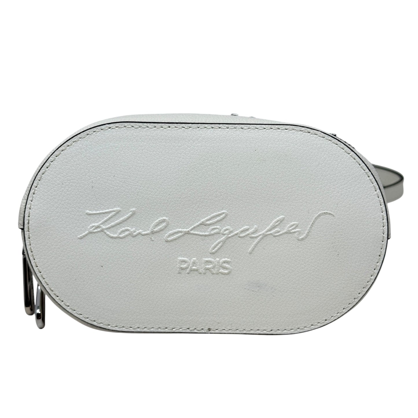 Nantes Leather Bucket Bag Crossbody Designer By Karl Lagerfeld, Size: Medium