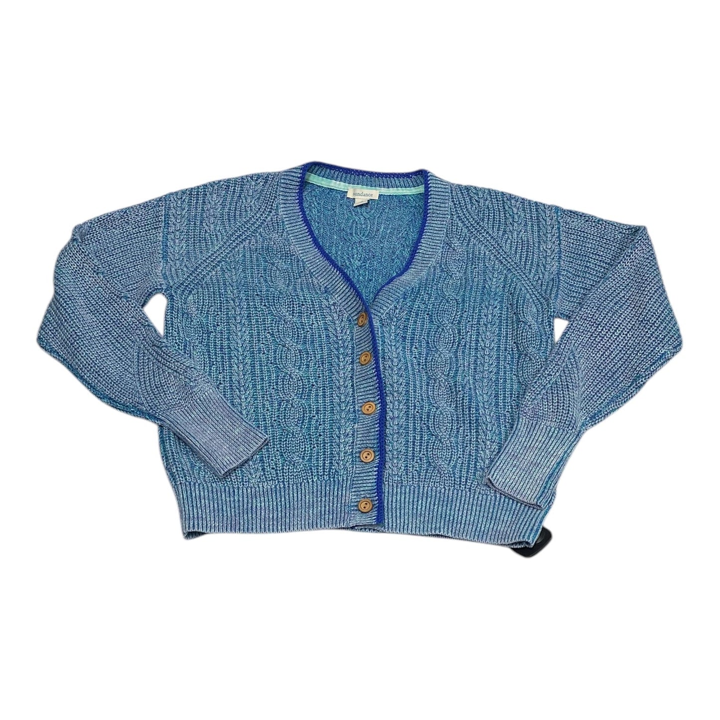 Sweater Cardigan By Sundance In Blue, Size:S