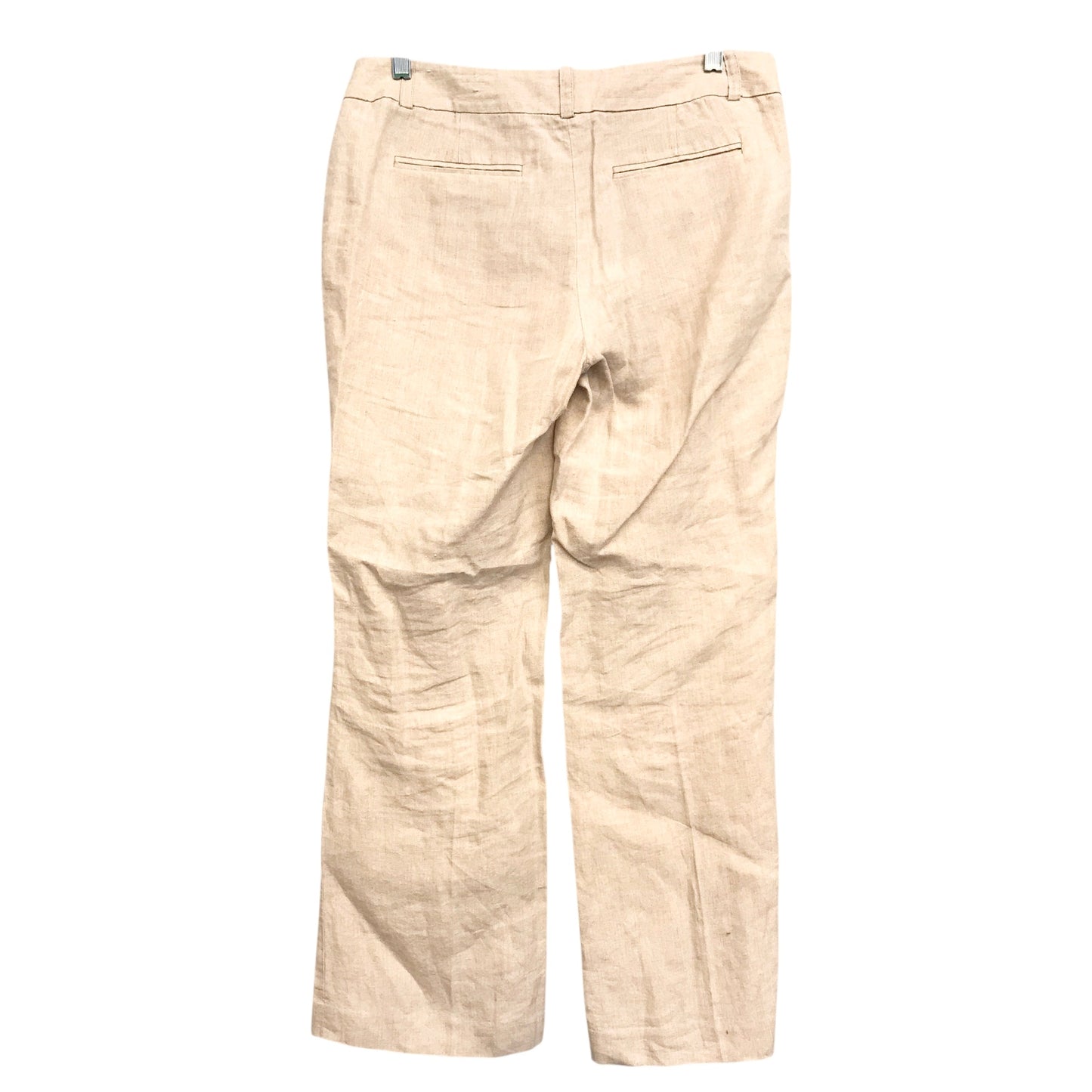 Pants Linen By Loft In Tan, Size:8P
