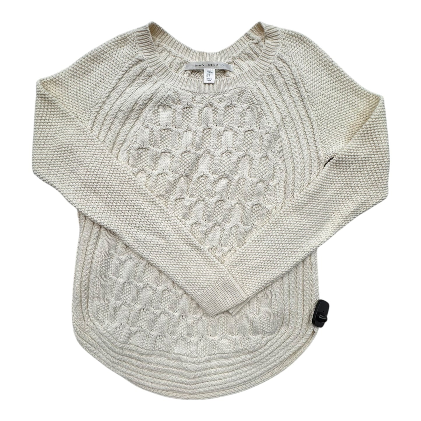 Sweater By Max Studio In Cream, Size:M
