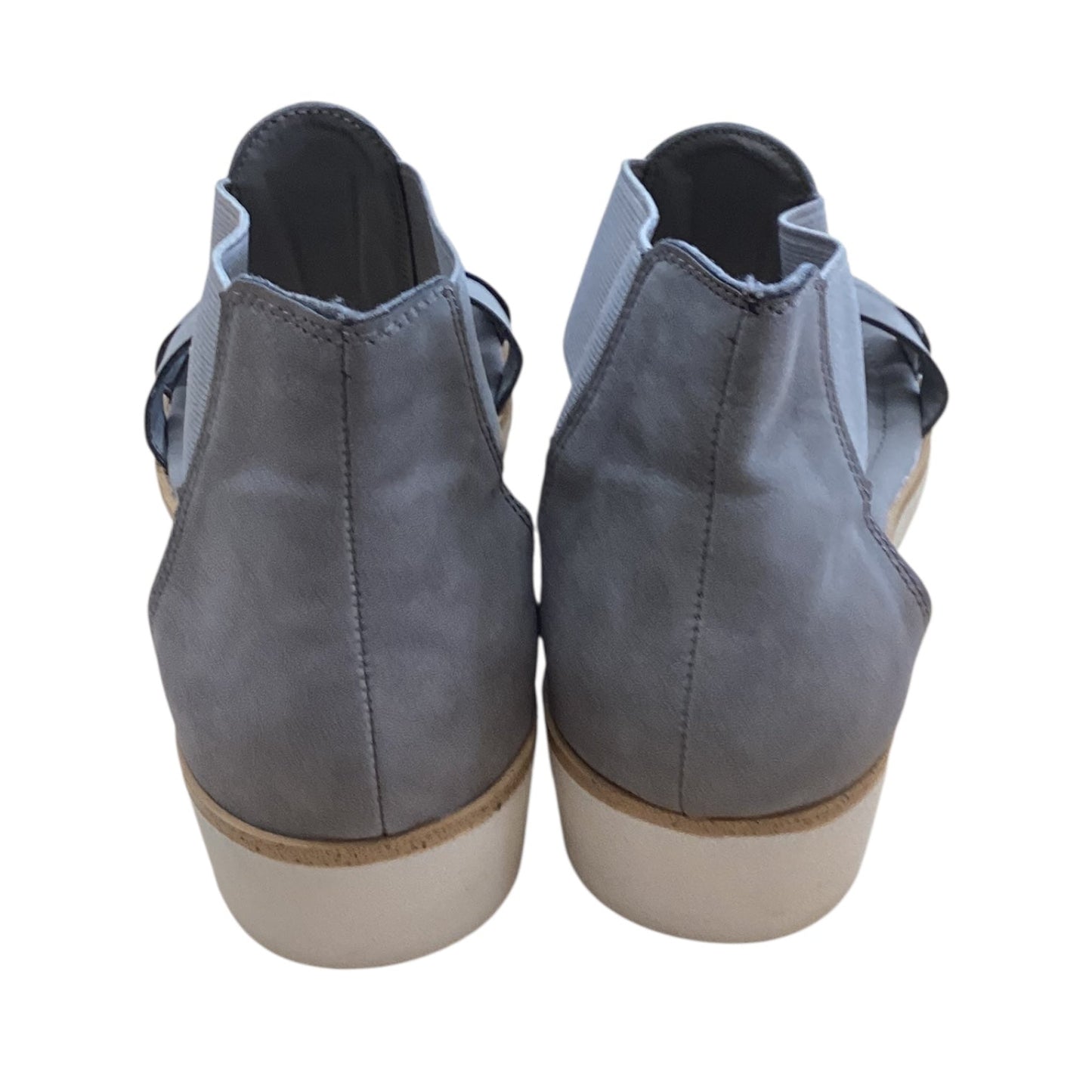 Sandals Flats By Massini In Grey, Size:8