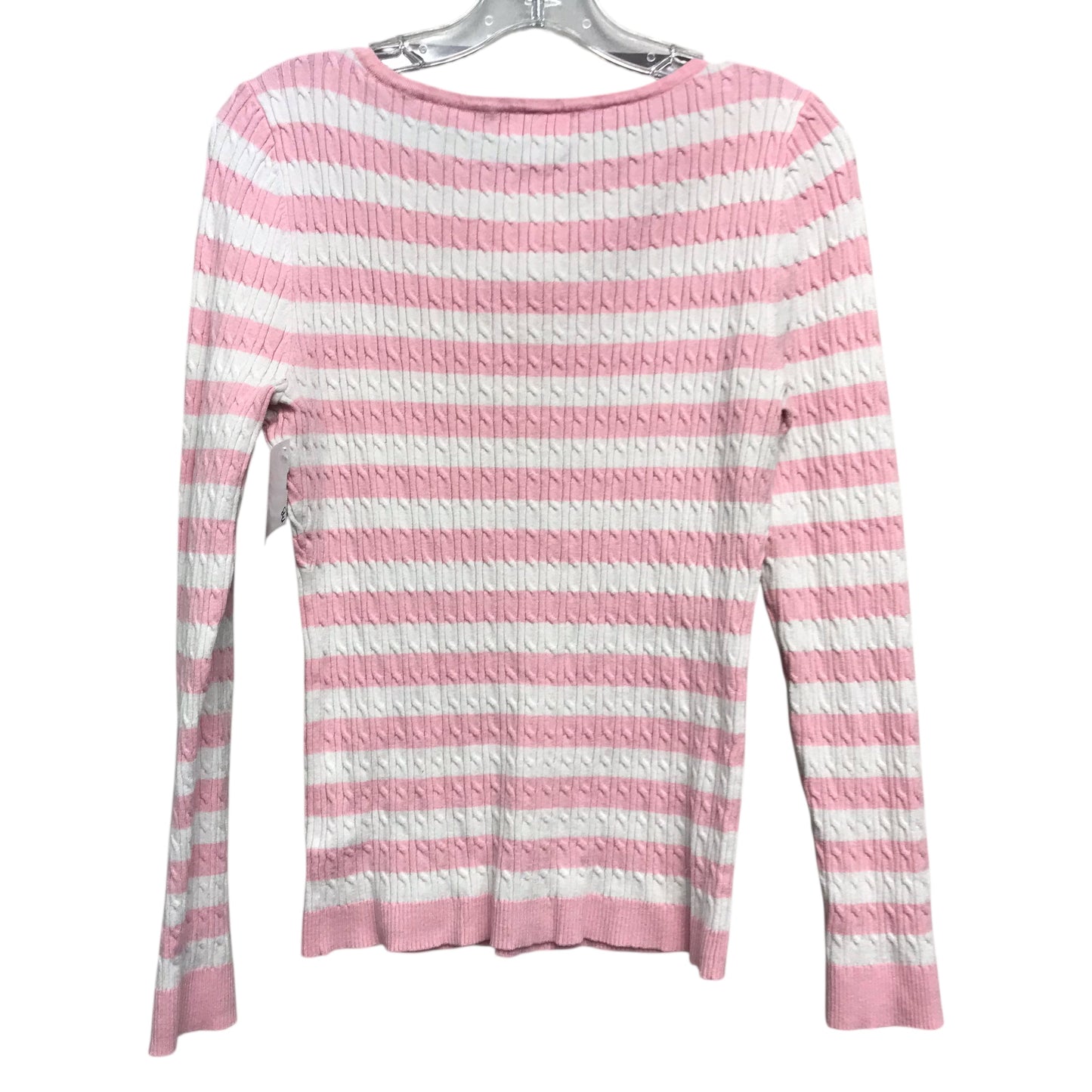 Top Ls By Marled In Pink & White, Size:L