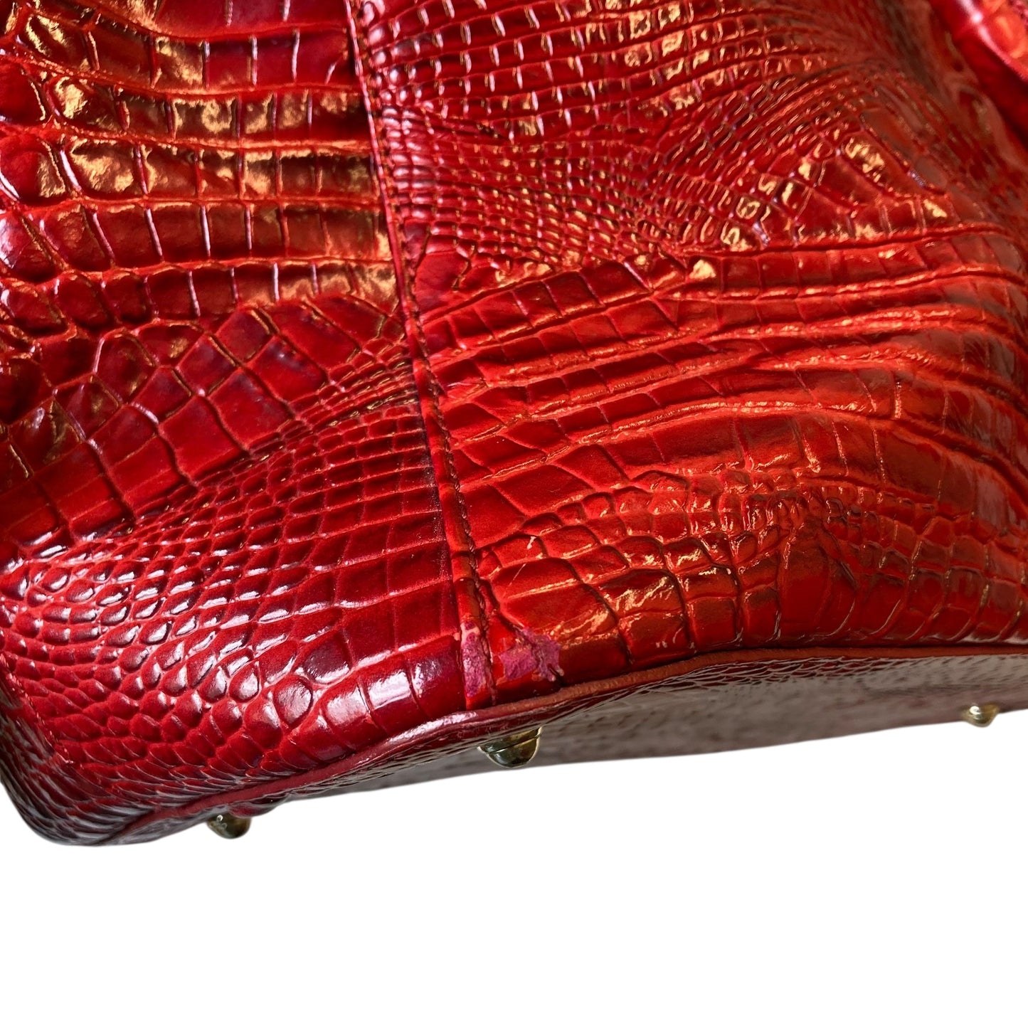 Handbag Designer By Brahmin In Red, Size:Large