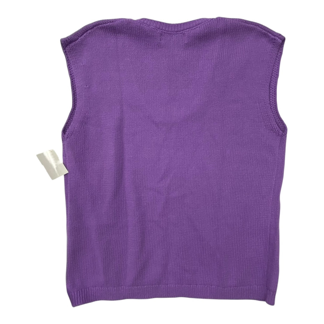 Top Sleeveless By Banana Republic In Purple, Size:S