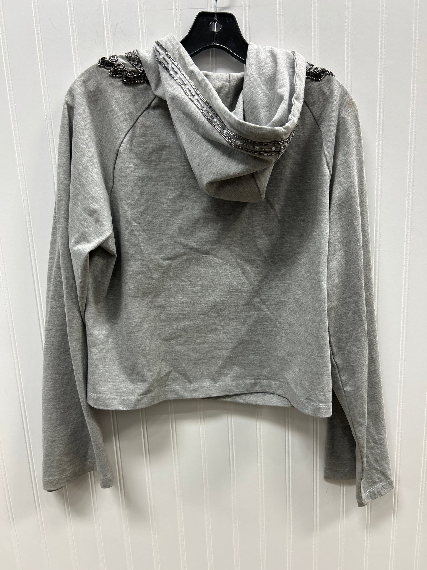Sweatshirt Hoodie By Clothes Mentor In Grey, Size:M