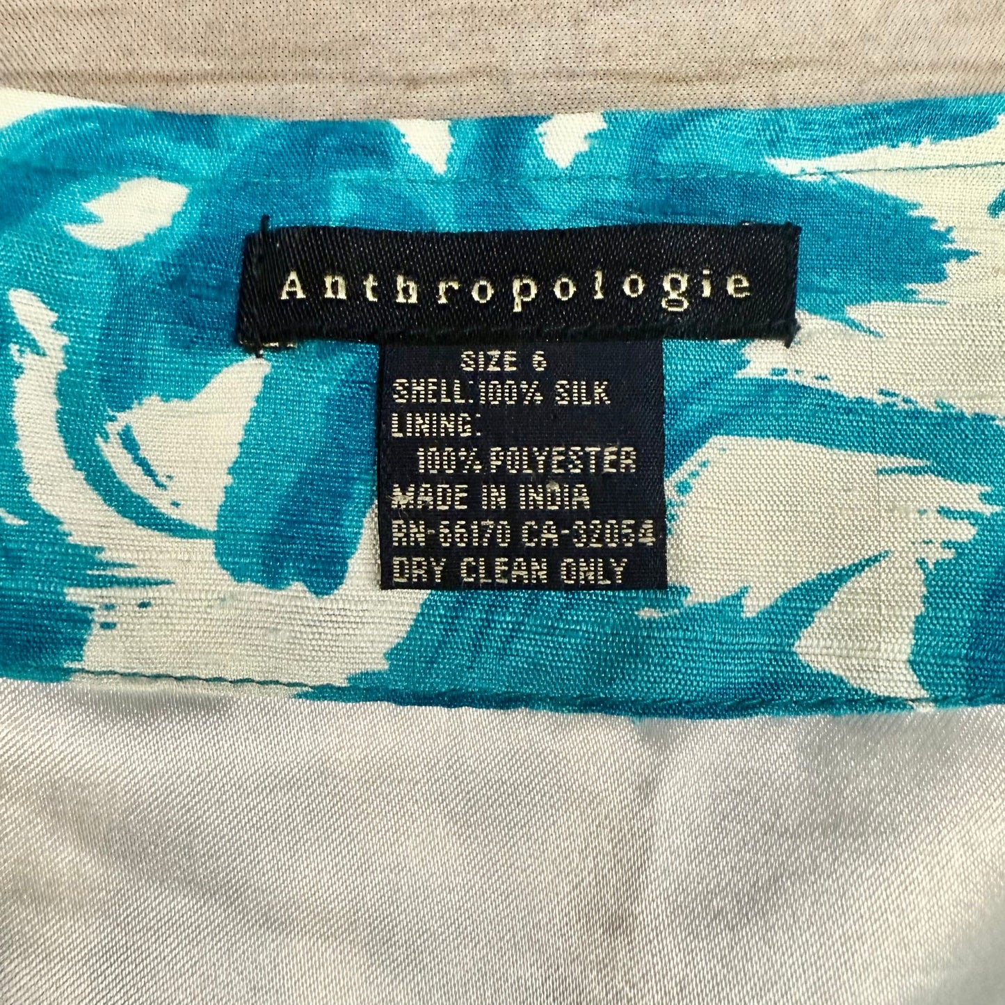 Skirt Maxi By Anthropologie In Blue & White, Size: S