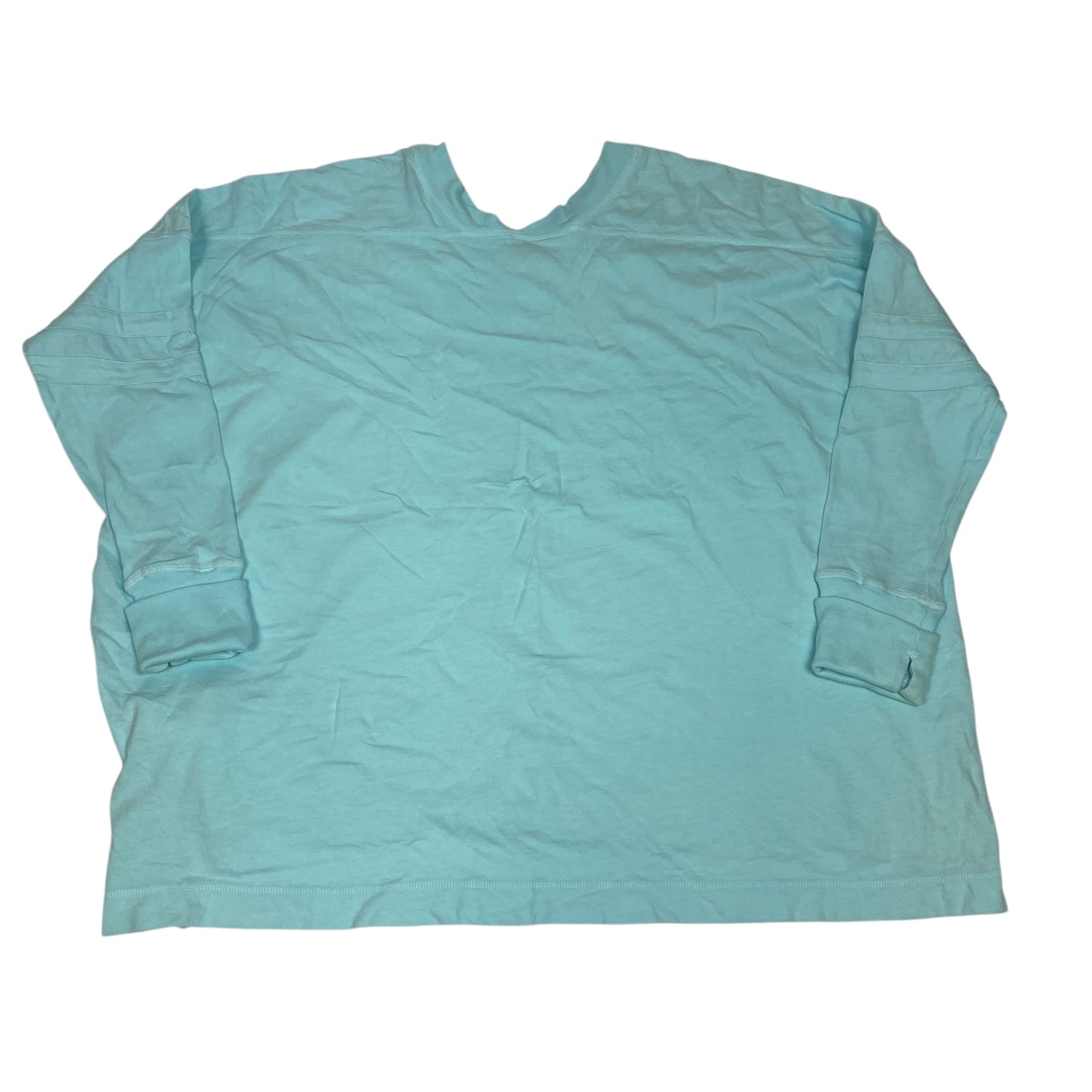 ATHLETIC TOP LS CREWNECK by FREE PEOPLE in BLUE, Size:S