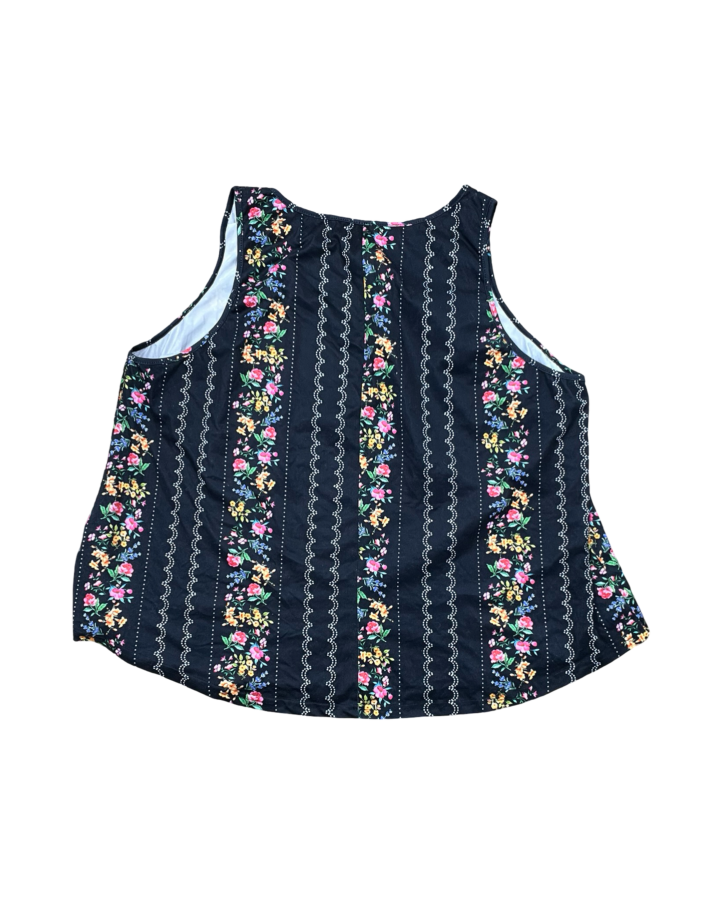 Top Sleeveless By Shein In Floral Print, Size:4X