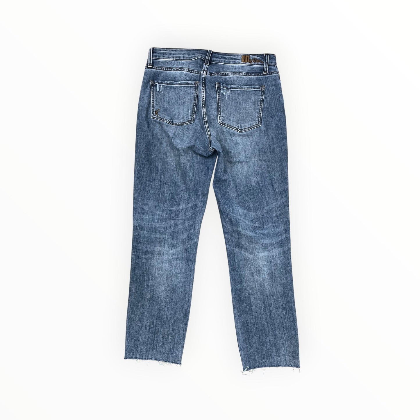 Jeans Straight By Kut In Blue Denim, Size:6
