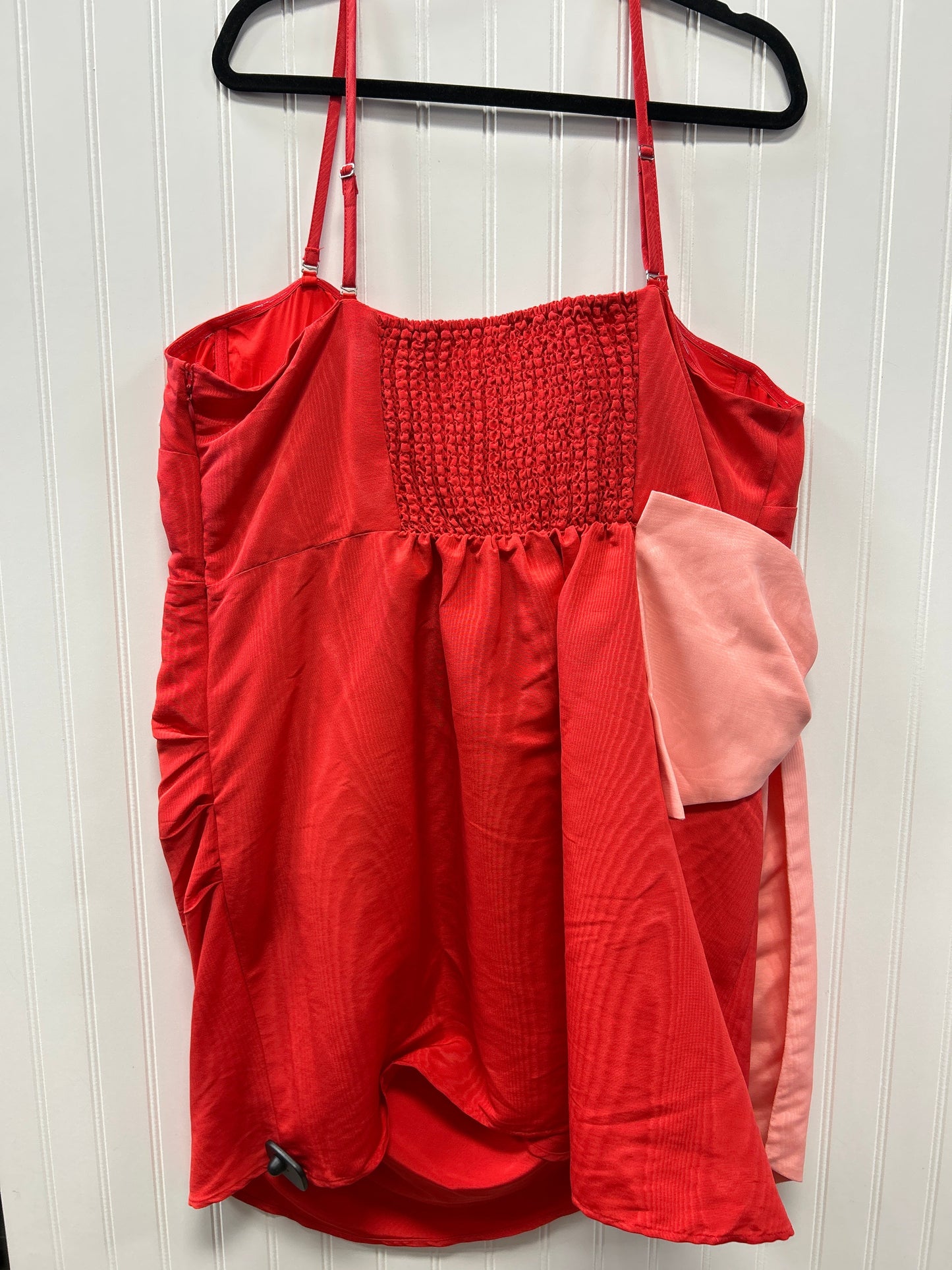 Dress Party Short By Future Collective In Red, Size:2X NWT