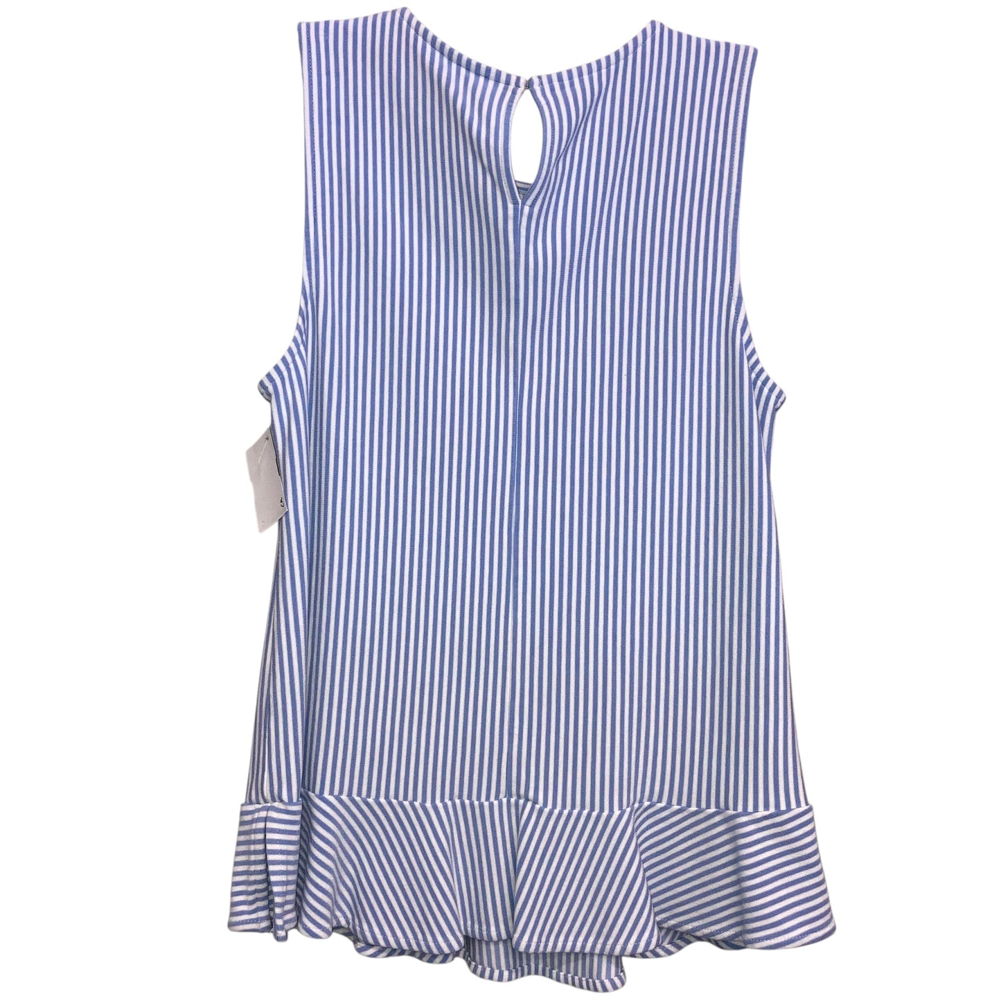 Top Sleeveless By Ann Taylor In Striped Pattern, Size:Mp