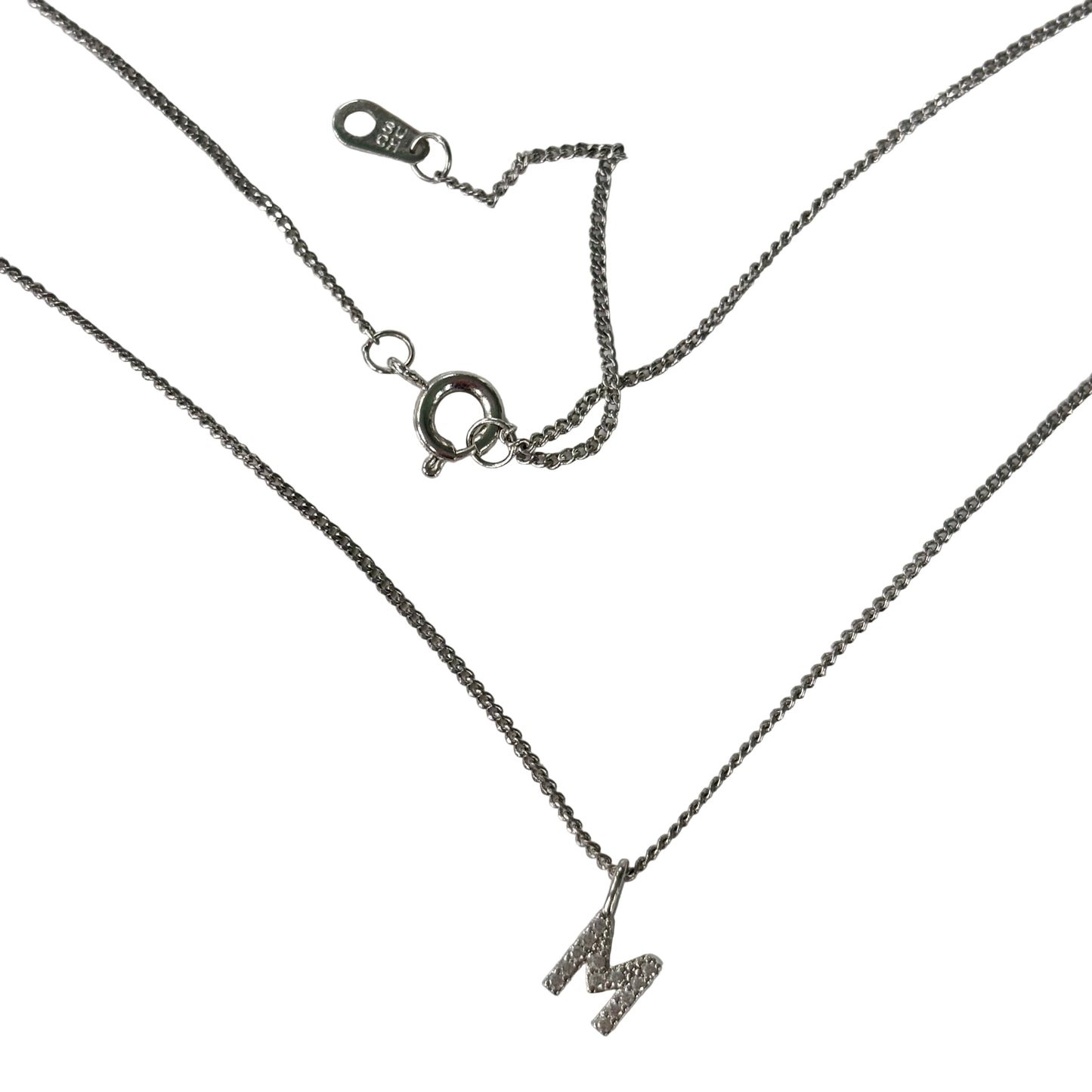 Necklace Charm letter M