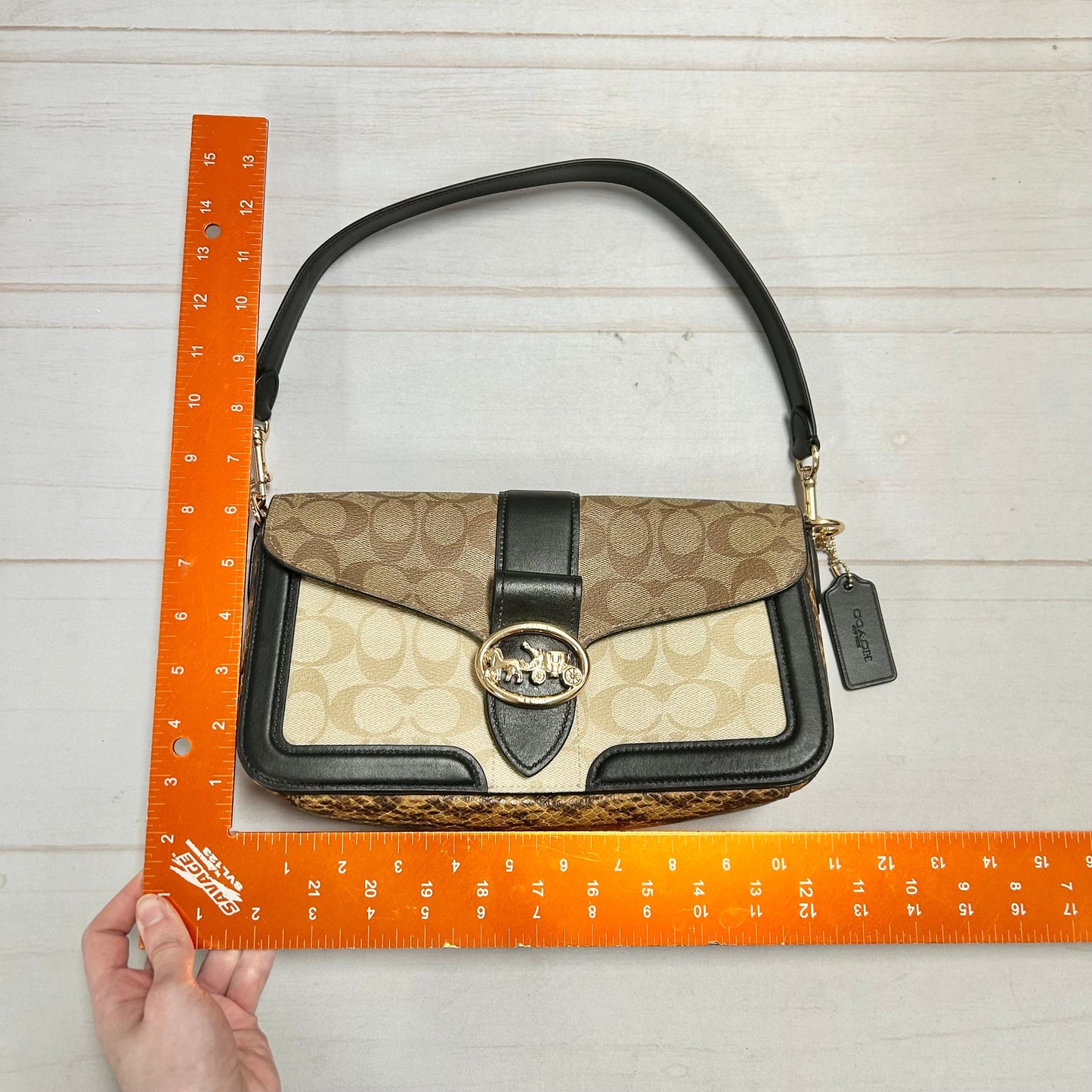 Handbag Designer By Coach, Size: Medium