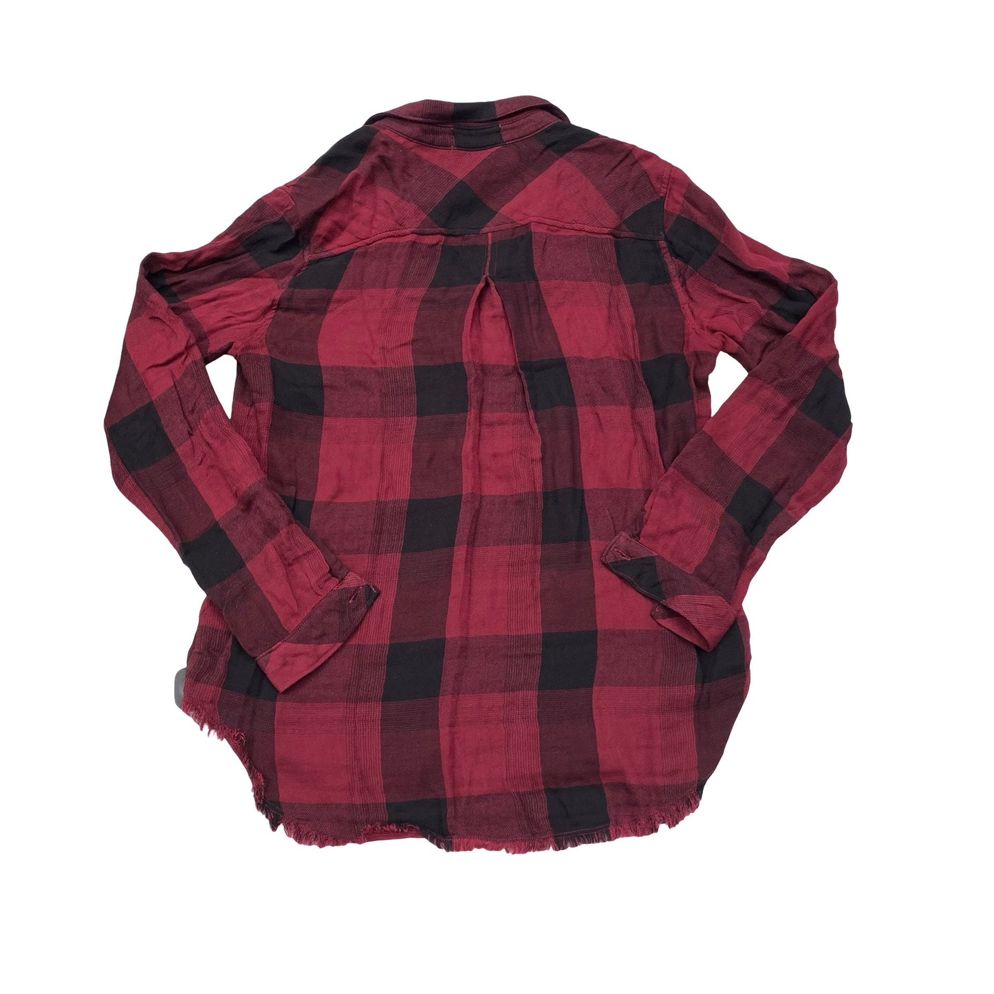 Top Ls By Cloth & Stone In Plaid Pattern, Size:S