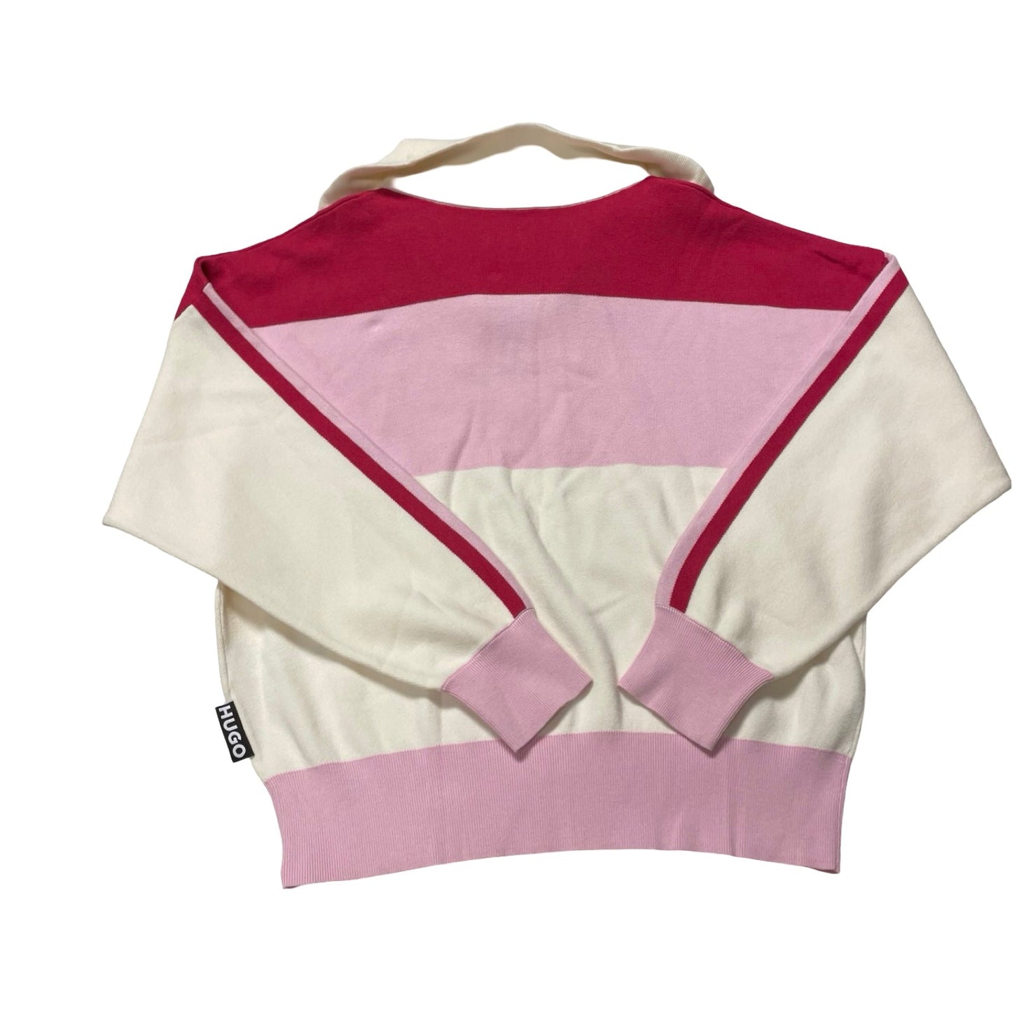 Sweater By Hugo Boss In Pink & White, Size:Xl