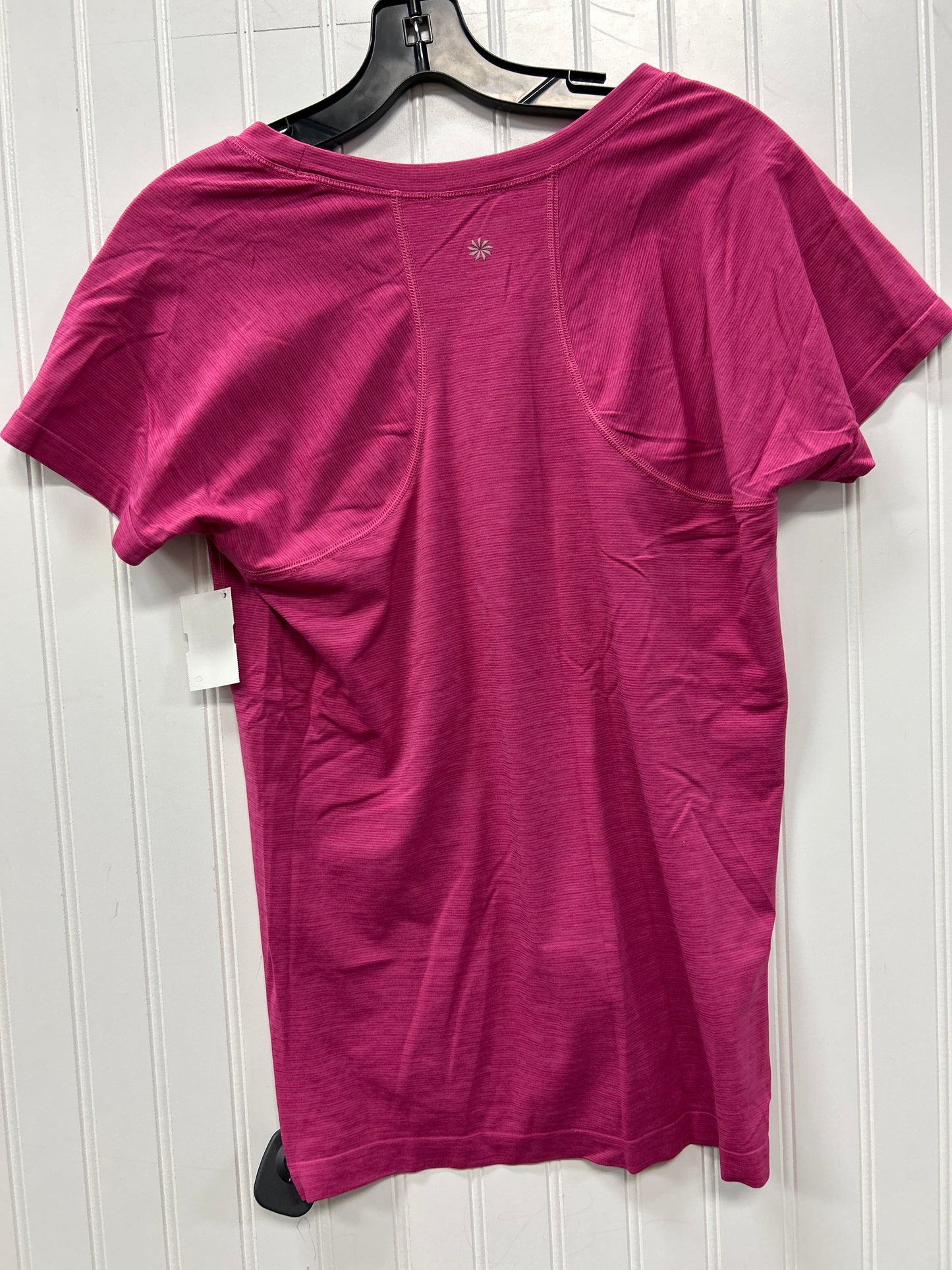 Athletic Top Ss By Athleta In Pink, Size:L