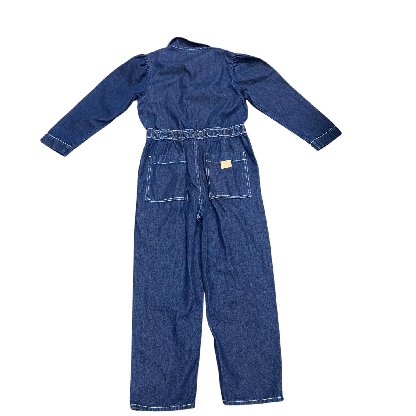 Jumpsuit By Anthropologie In Blue Denim, Size:6