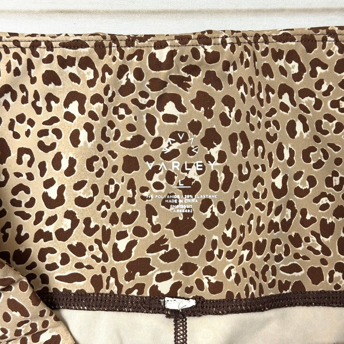 Athletic Leggings By Varley In Leopard Print, Size: L