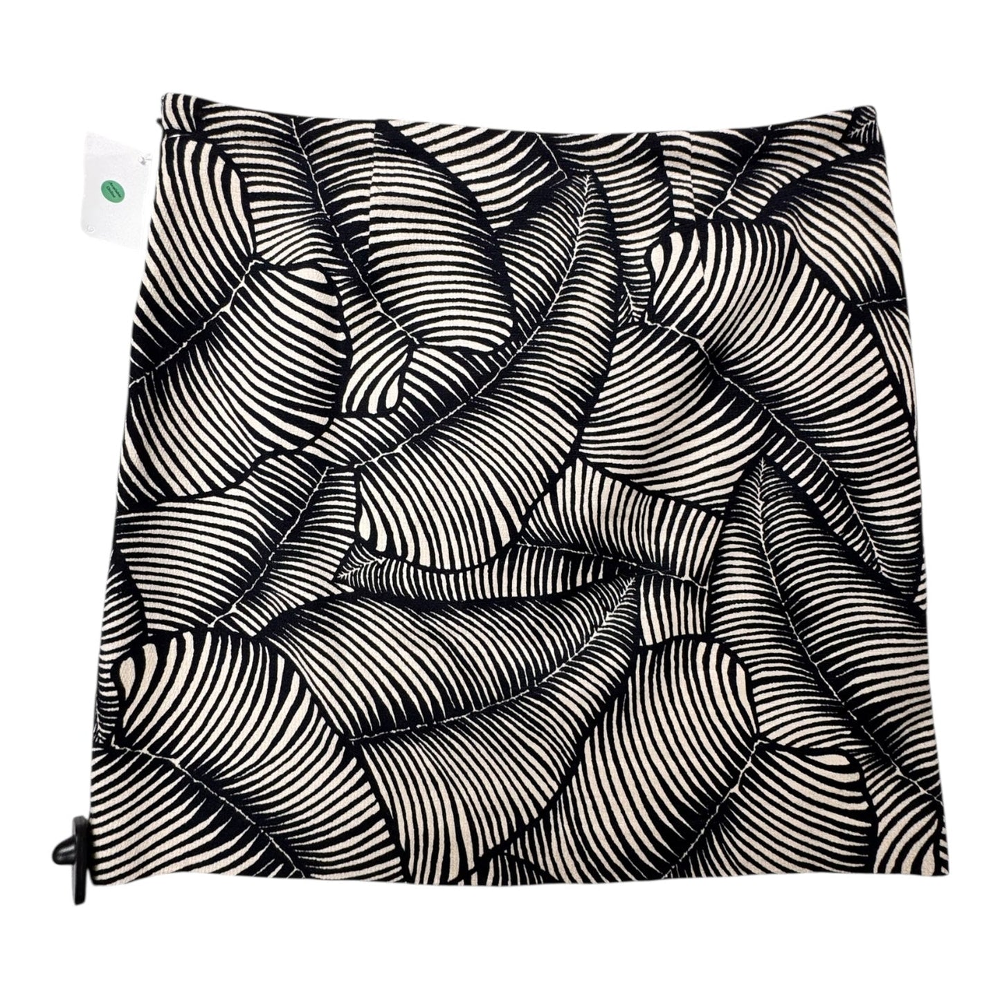 Skirt Midi By Ann Taylor In Black & Cream, Size:12