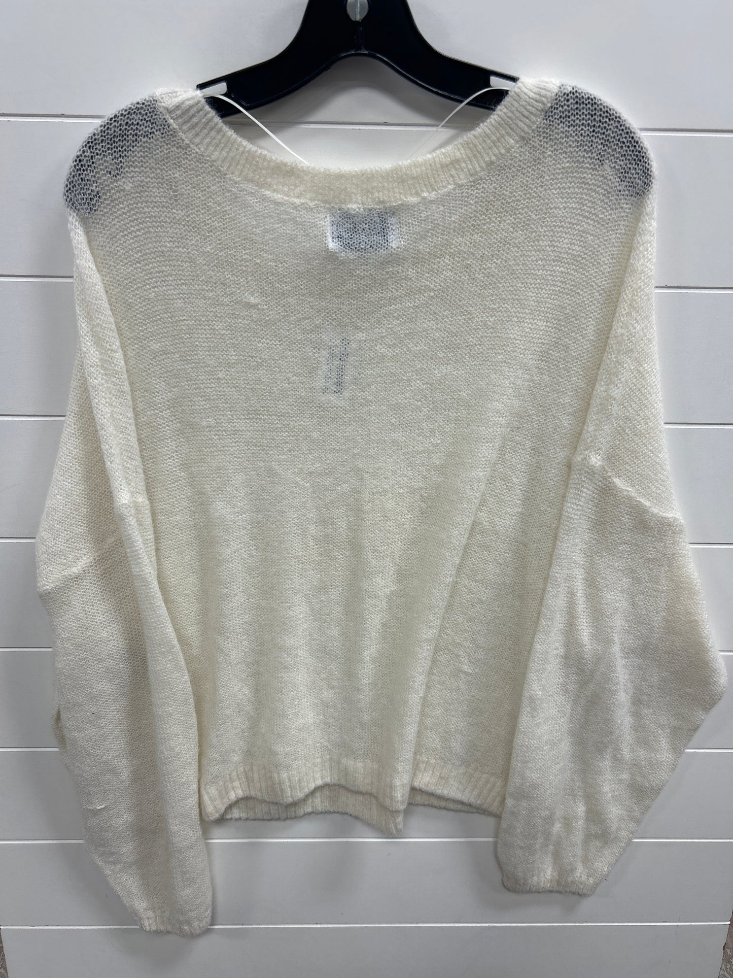 Sweater By Old Navy In White, Size:2X