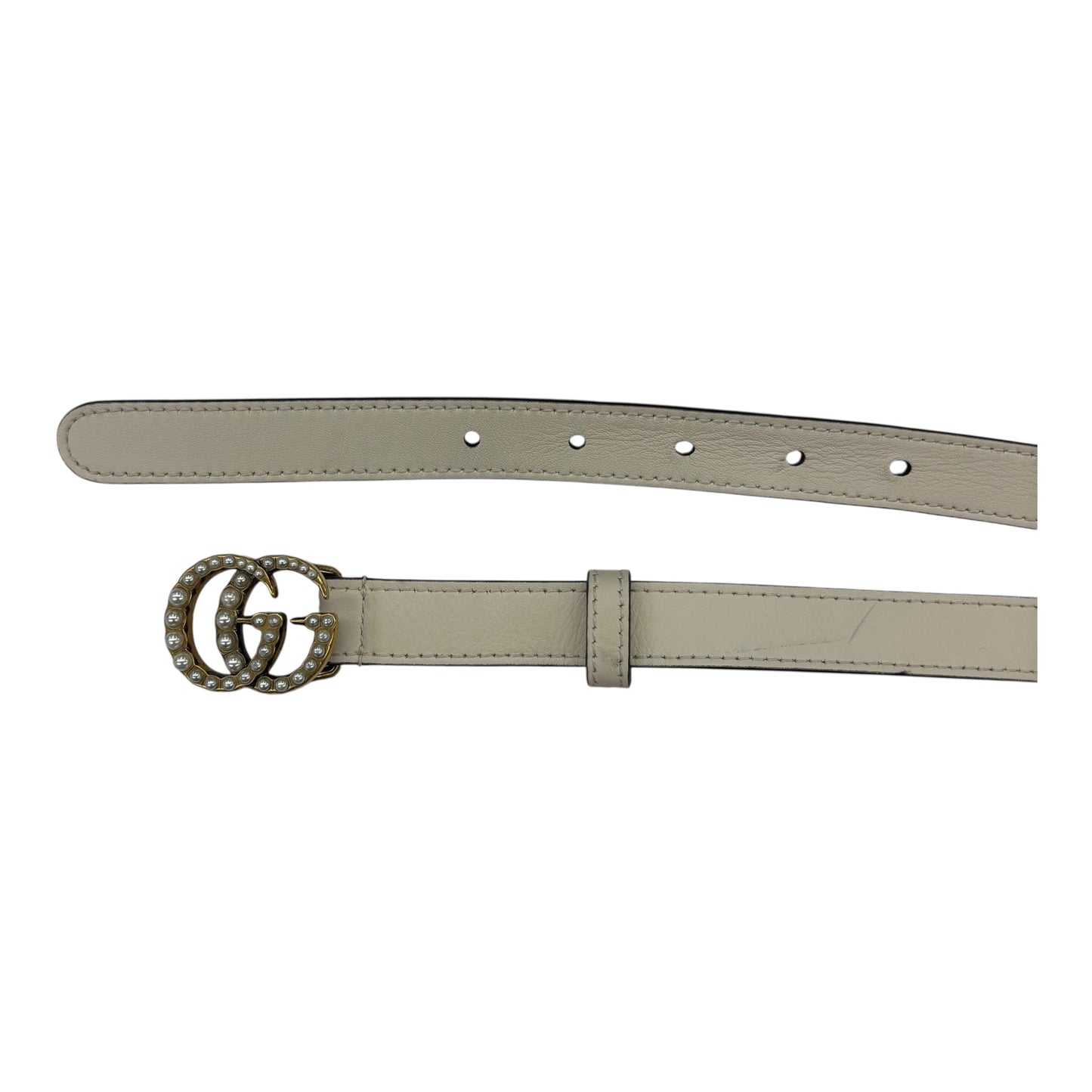 Belt Luxury Designer By Gucci In Cream
