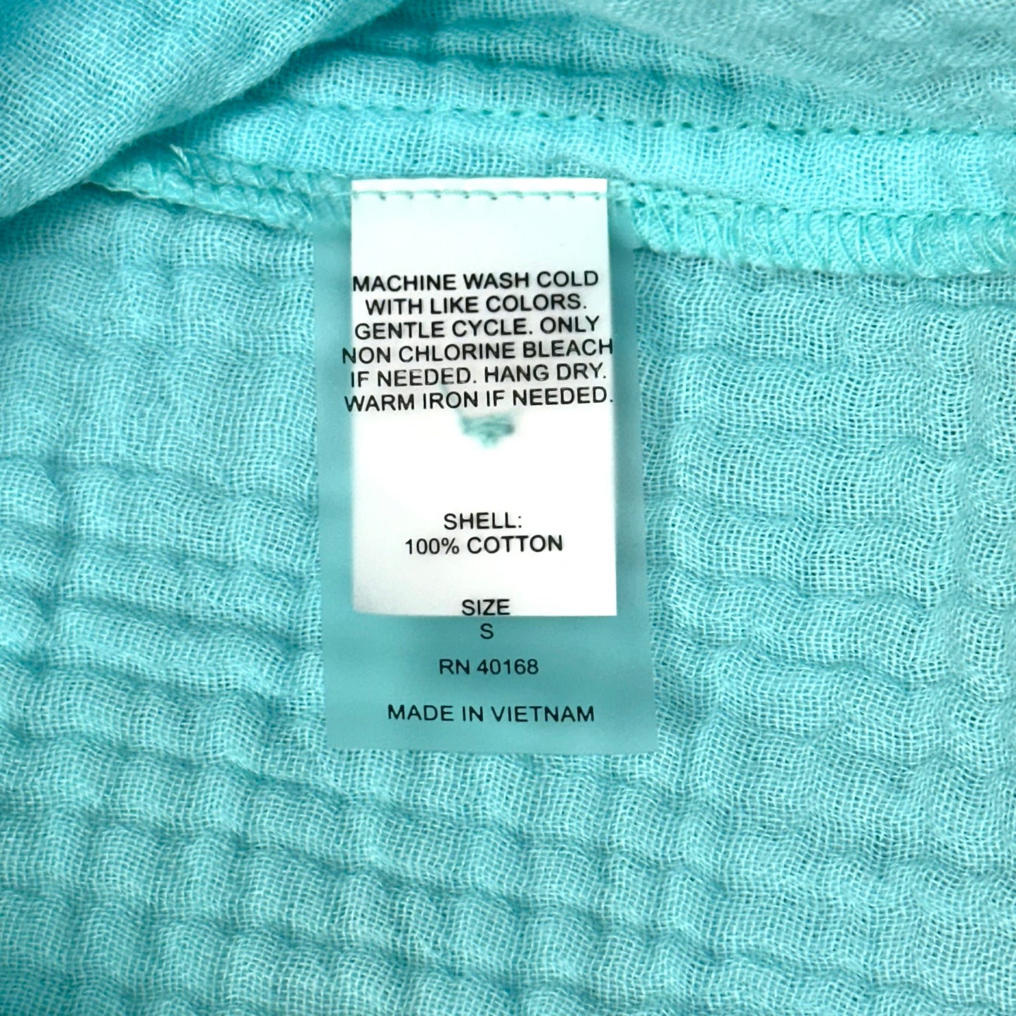 Top Long Sleeve By Vitamin A In Blue, Size: S