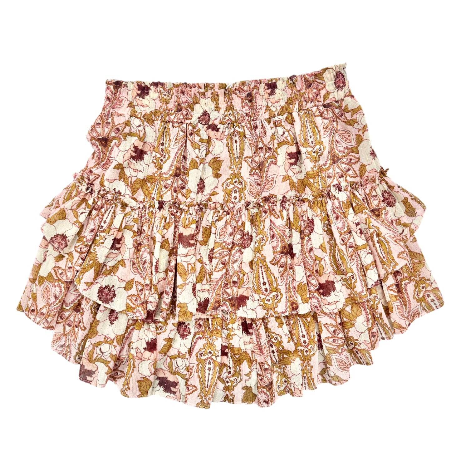 Skirt Mini & Short By Misa La In Floral Print, Size: M