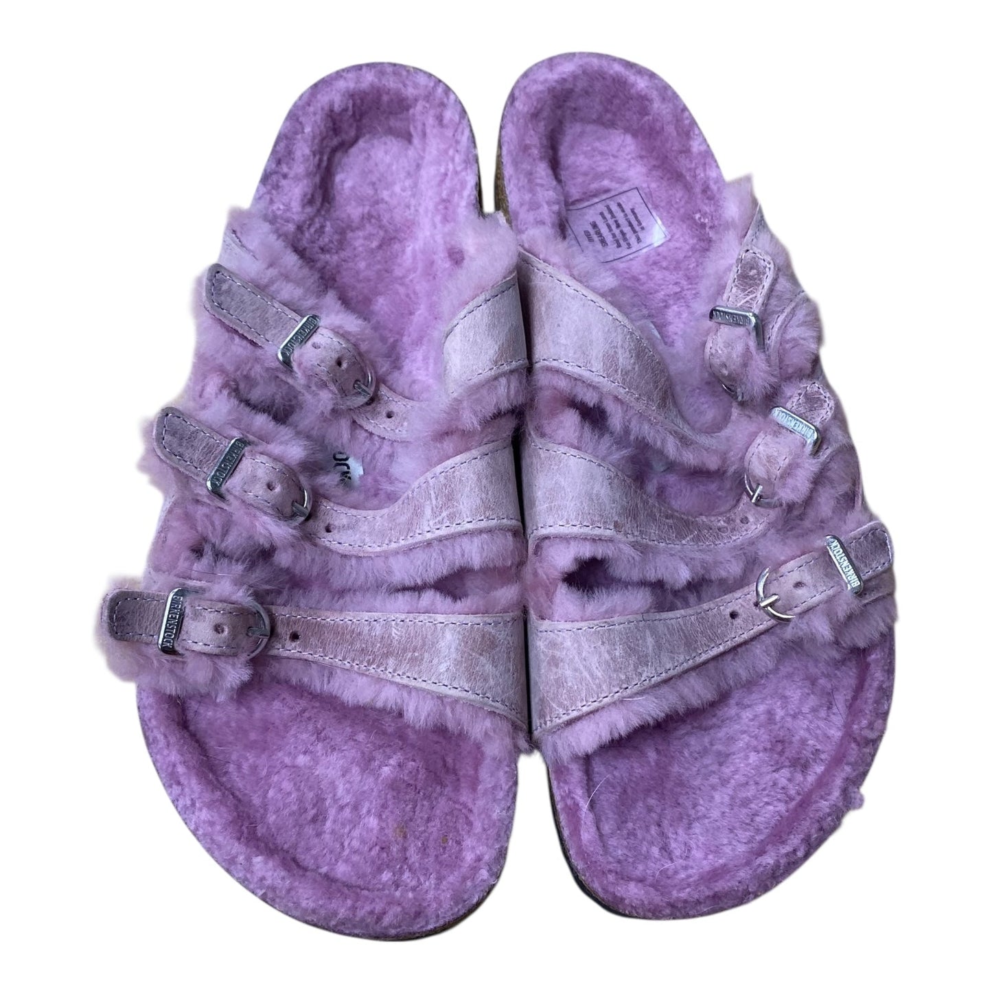 Sandals Flats By Birkenstock In Purple, Size:9.5