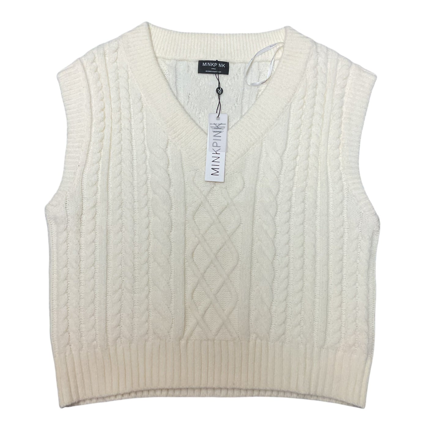 Sweater Ss By Minkpink In White, Size:L