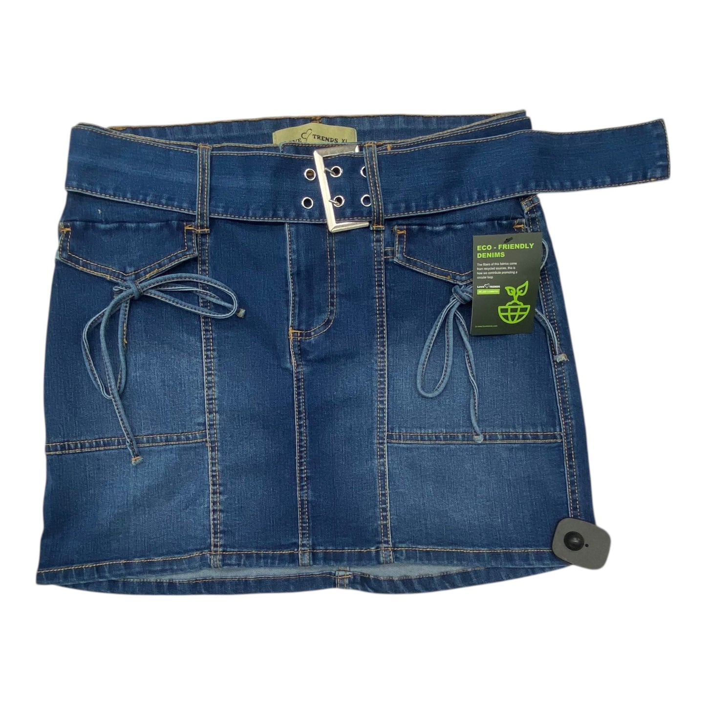 Skirt Midi By Cmc In Blue Denim, Size:Xl