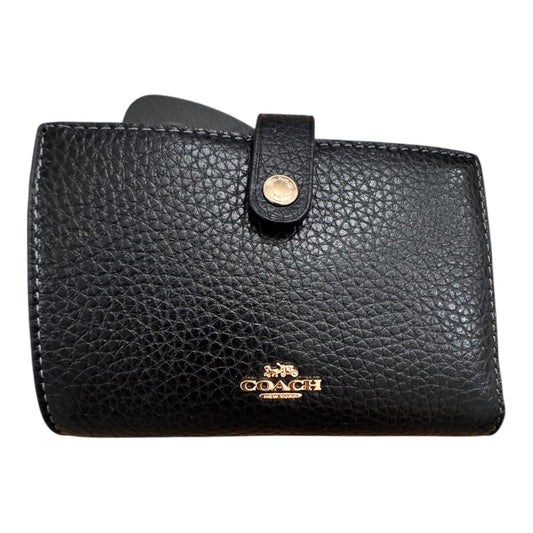 Wallet Designer By Coach In Black, Size:Small