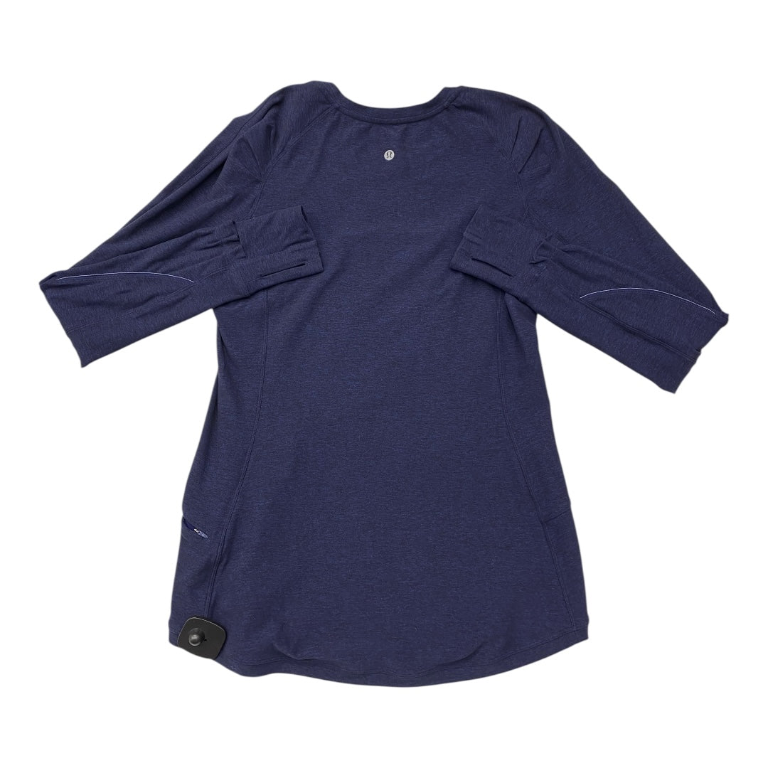 Athletic Sweatshirt Crewneck By Lululemon In Navy, Size:10