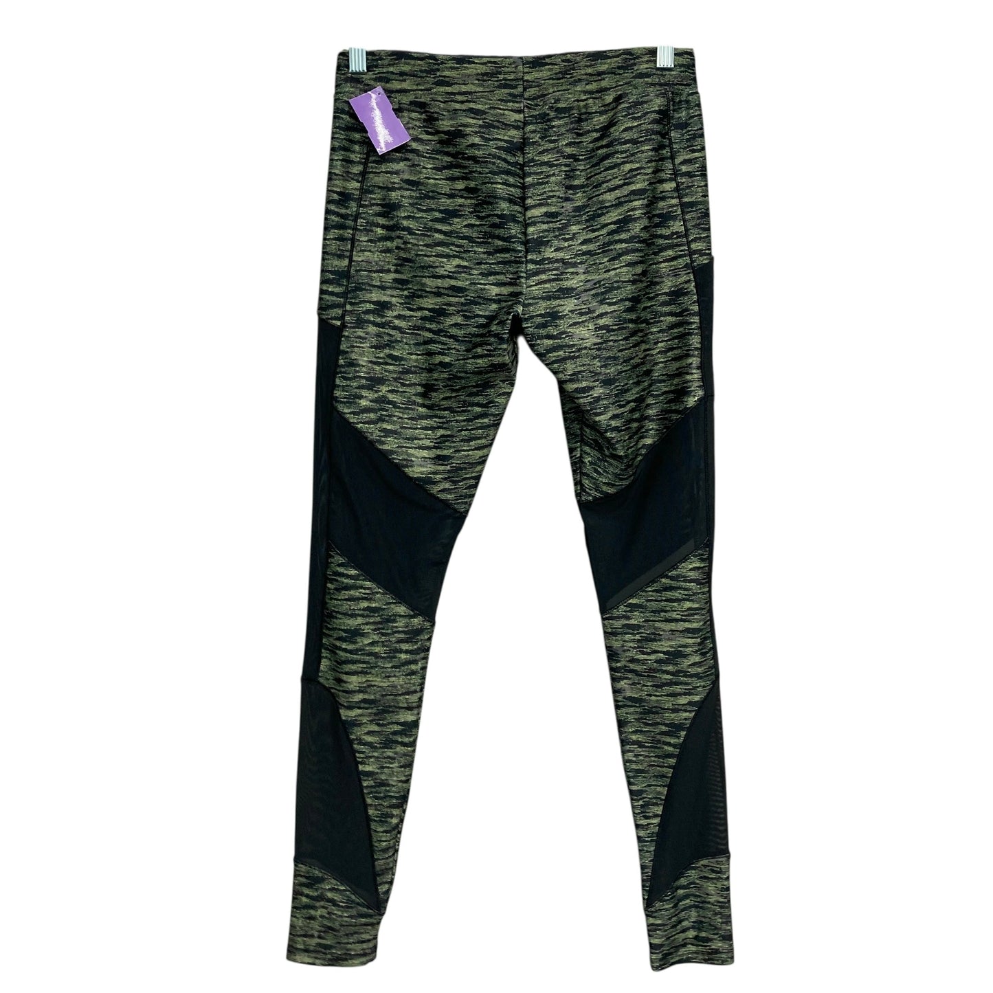 Athletic Leggings By Puma In Black & Green, Size:L