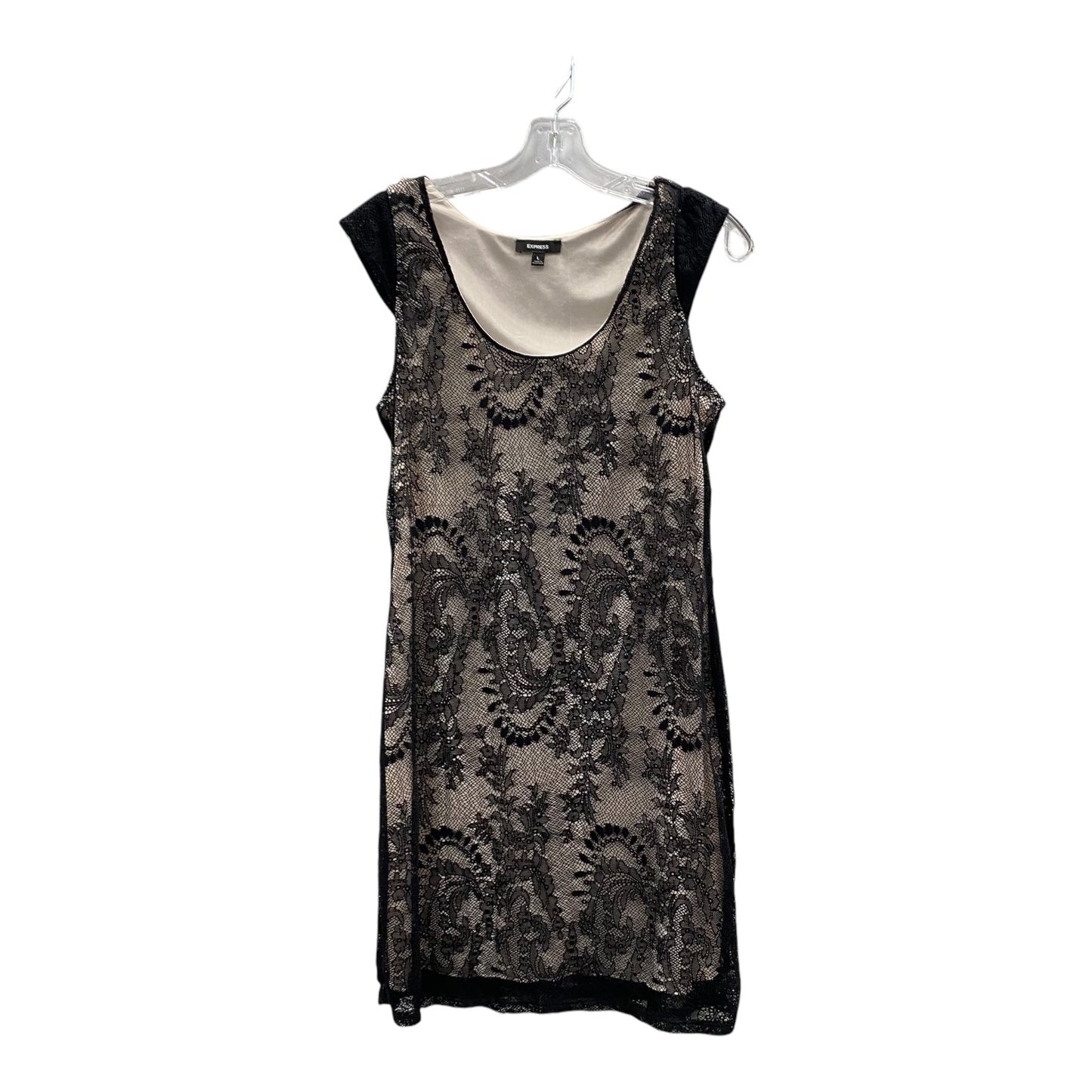Dress Casual Midi By Express In Black, Size:L