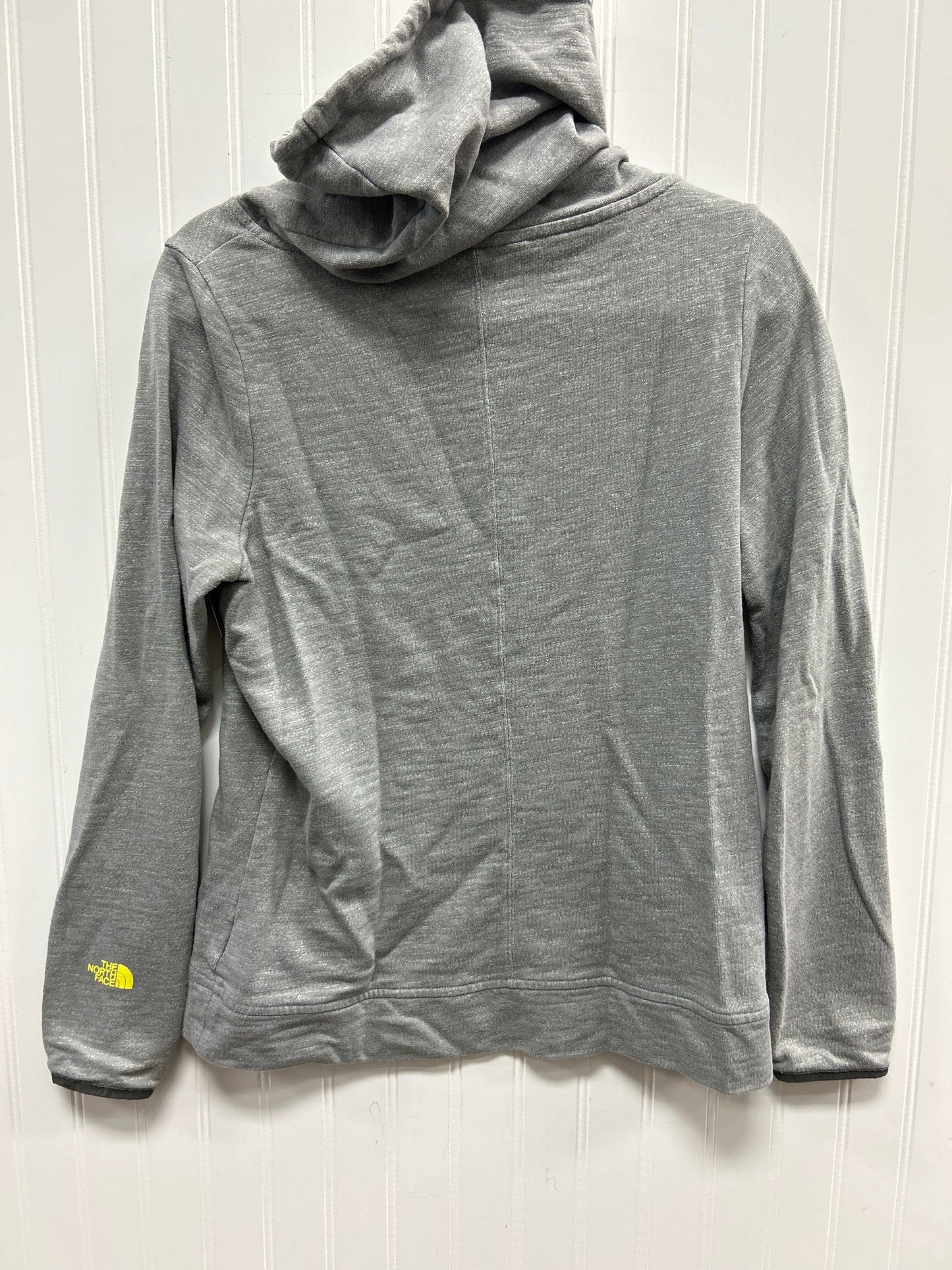 Athletic Top Ls Collar By The North Face In Grey, Size:L