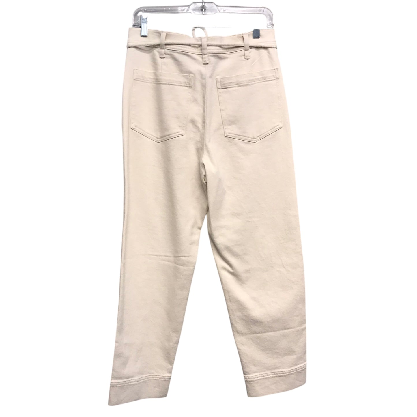 Jeans Boot Cut By J. Crew In Ivory, Size:6