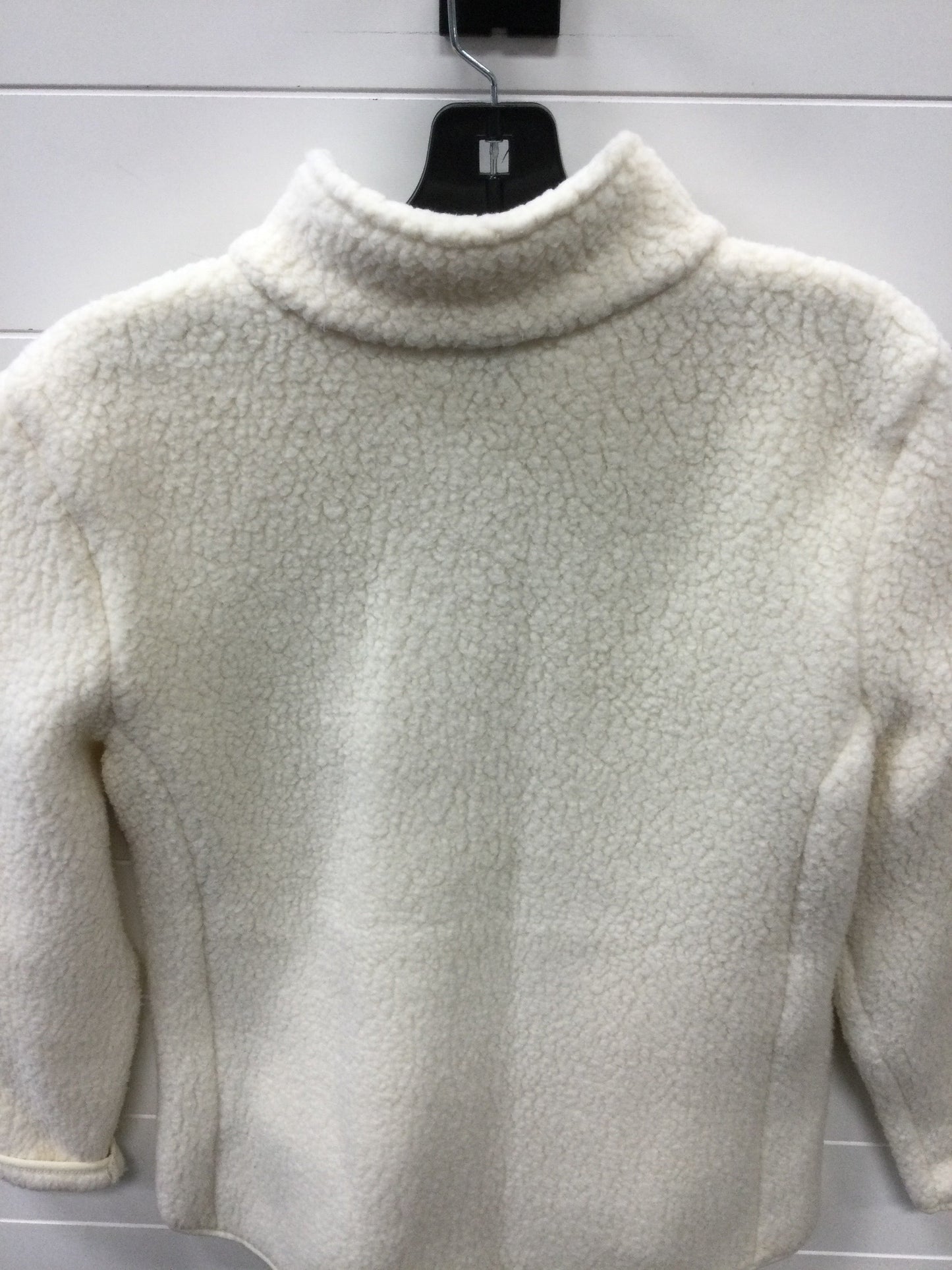 Jacket Fleece By Talbots In Cream, Size:22Womens