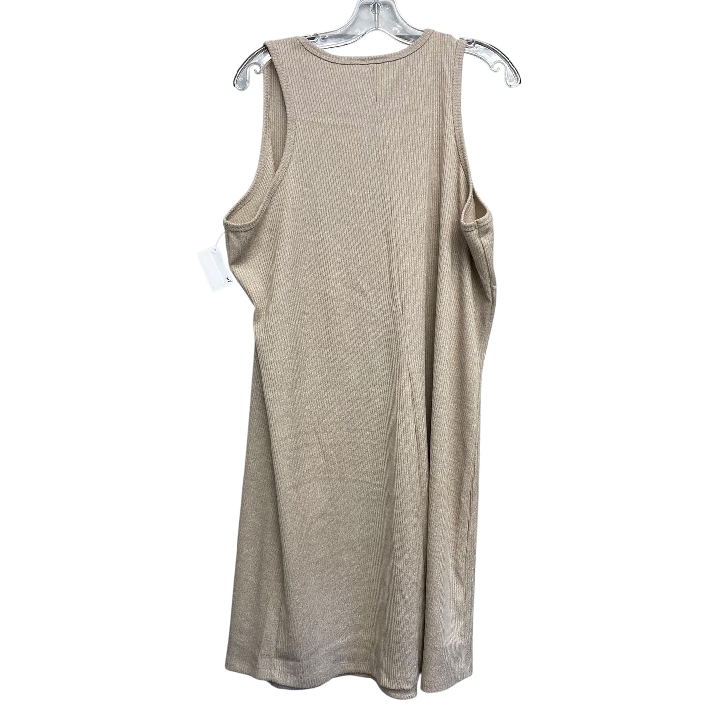 Dress Work By Nine West In Tan, Size:1X