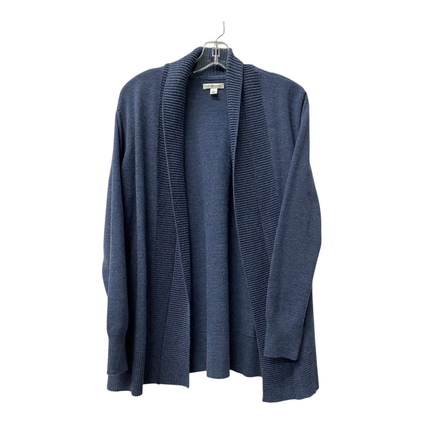 Sweater Cardigan By Croft And Barrow In Blue, Size:L