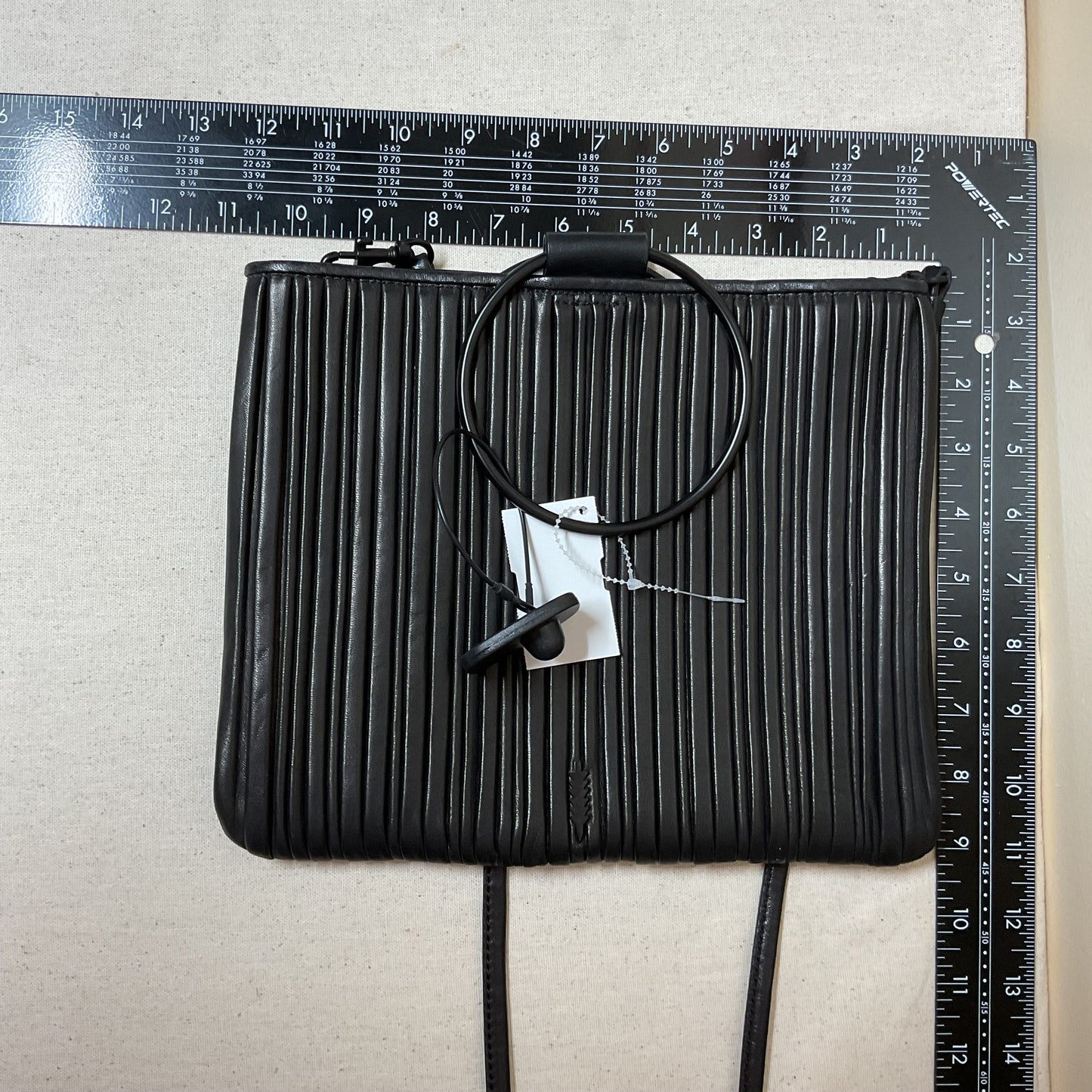 Crossbody Leather By Cmc In Black, Size:Large