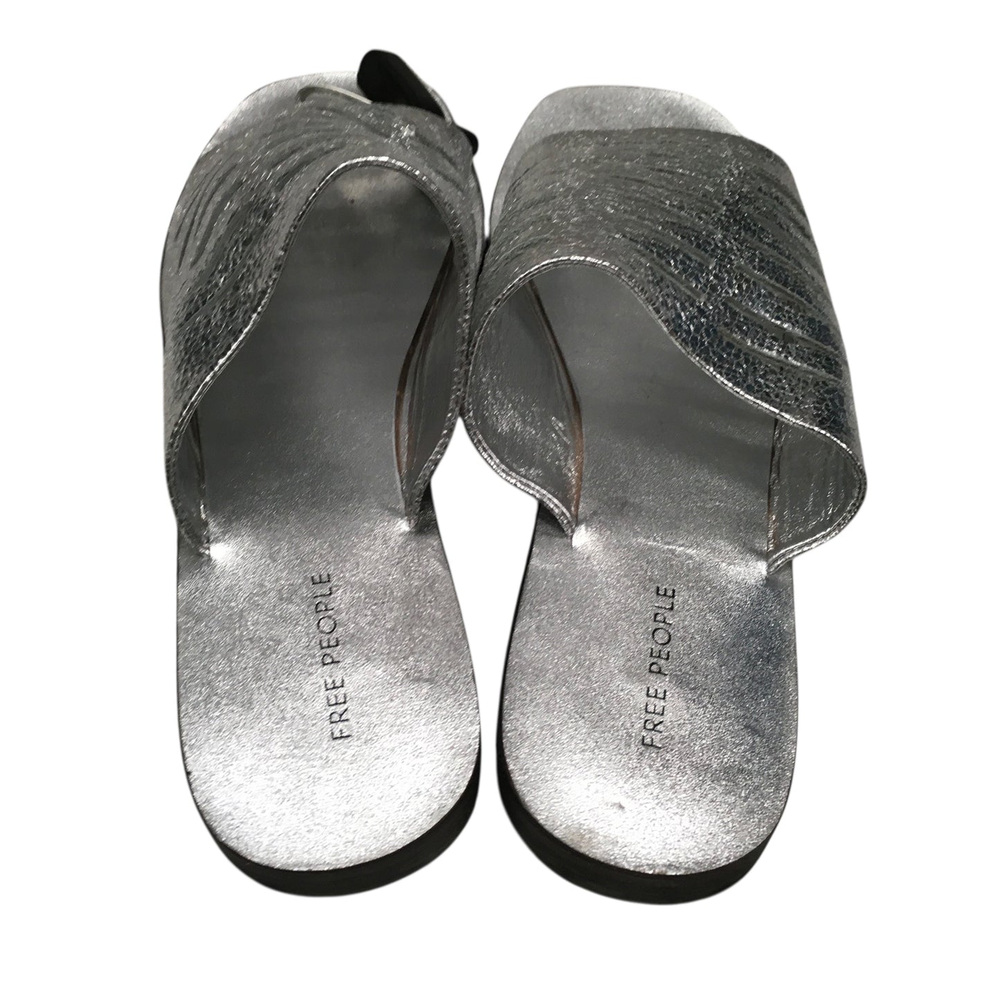 Sandals Flats By Free People In Silver, Size:7