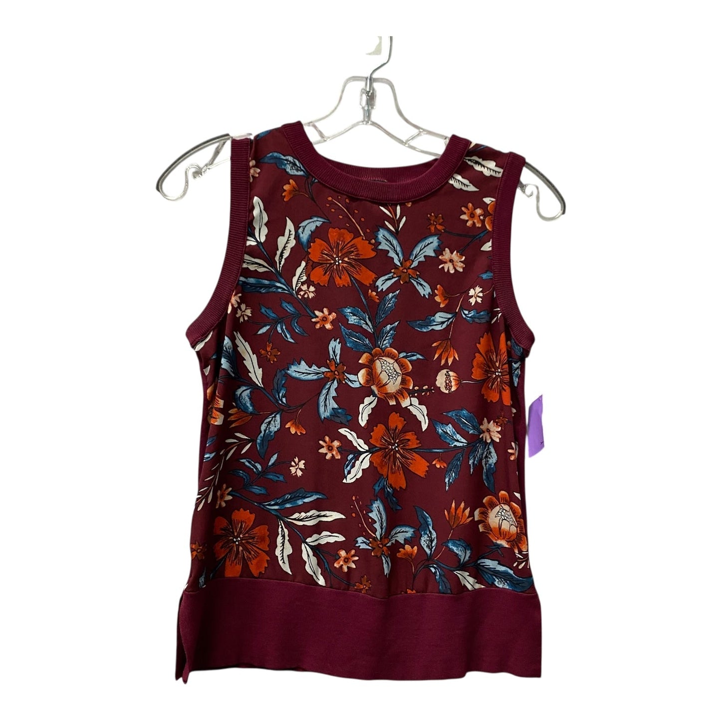 Top Sleeveless By Ann Taylor In Red, Size:Xs