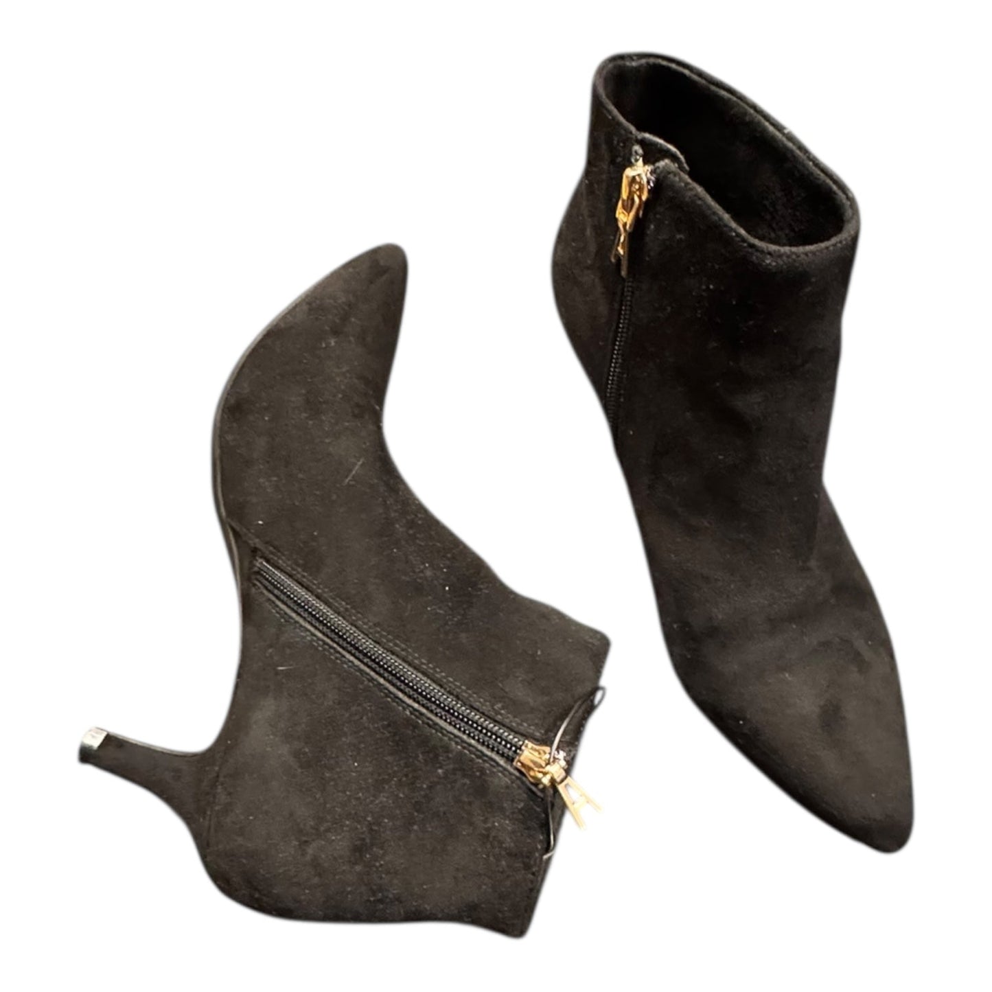 Boots Ankle Heels By Aerosoles In Black, Size:7