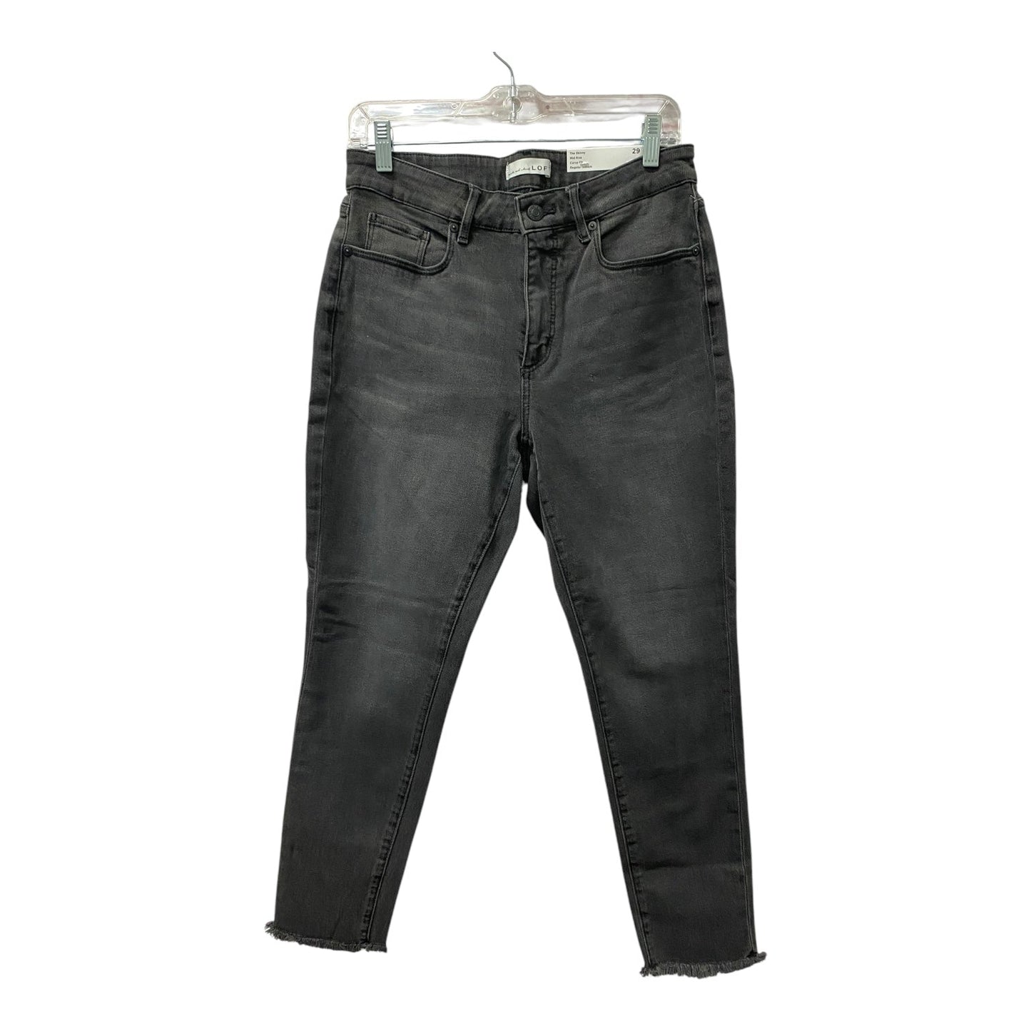 Jeans Skinny By Loft In Black, Size:8