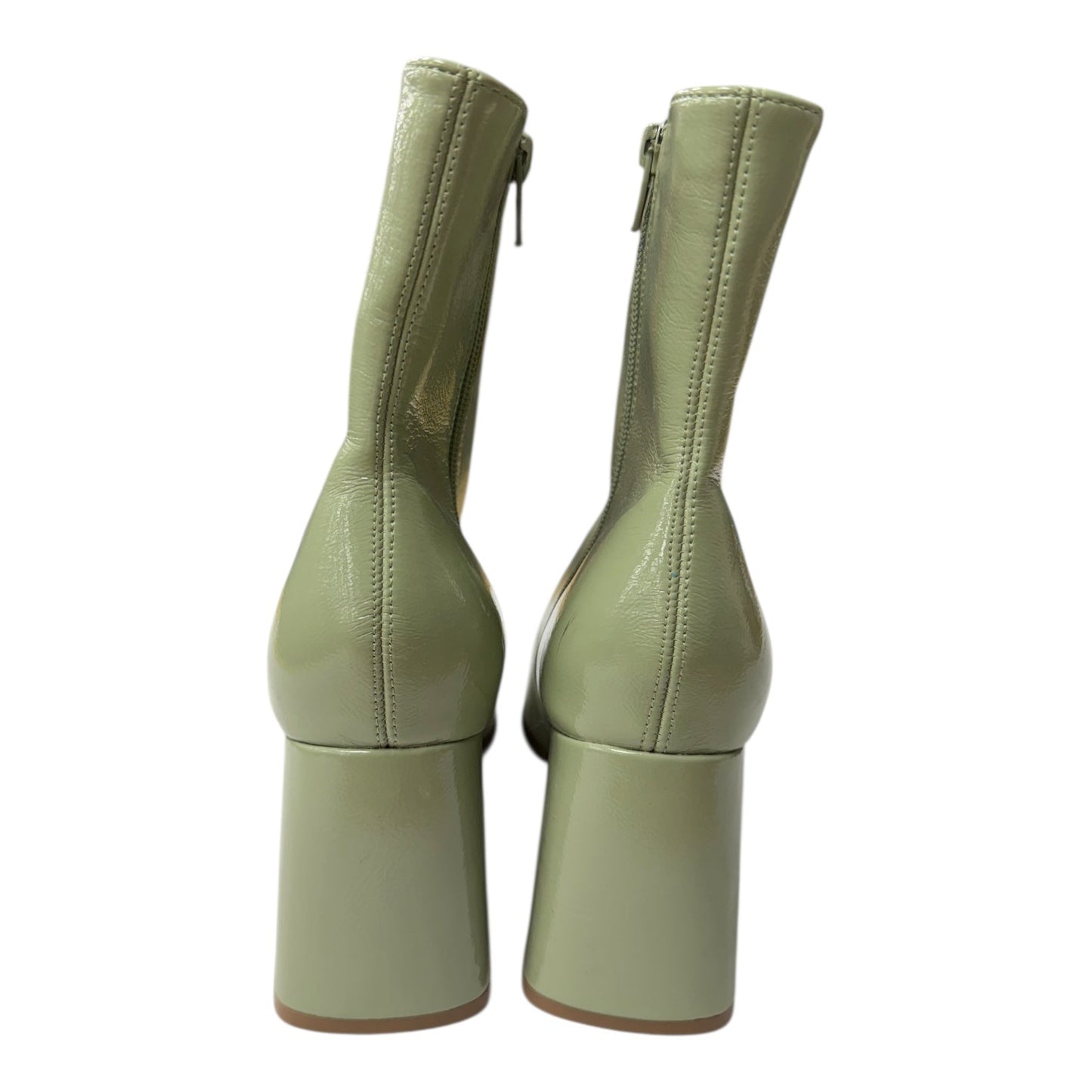Boots Ankle Heels By So me In Green, Size:8