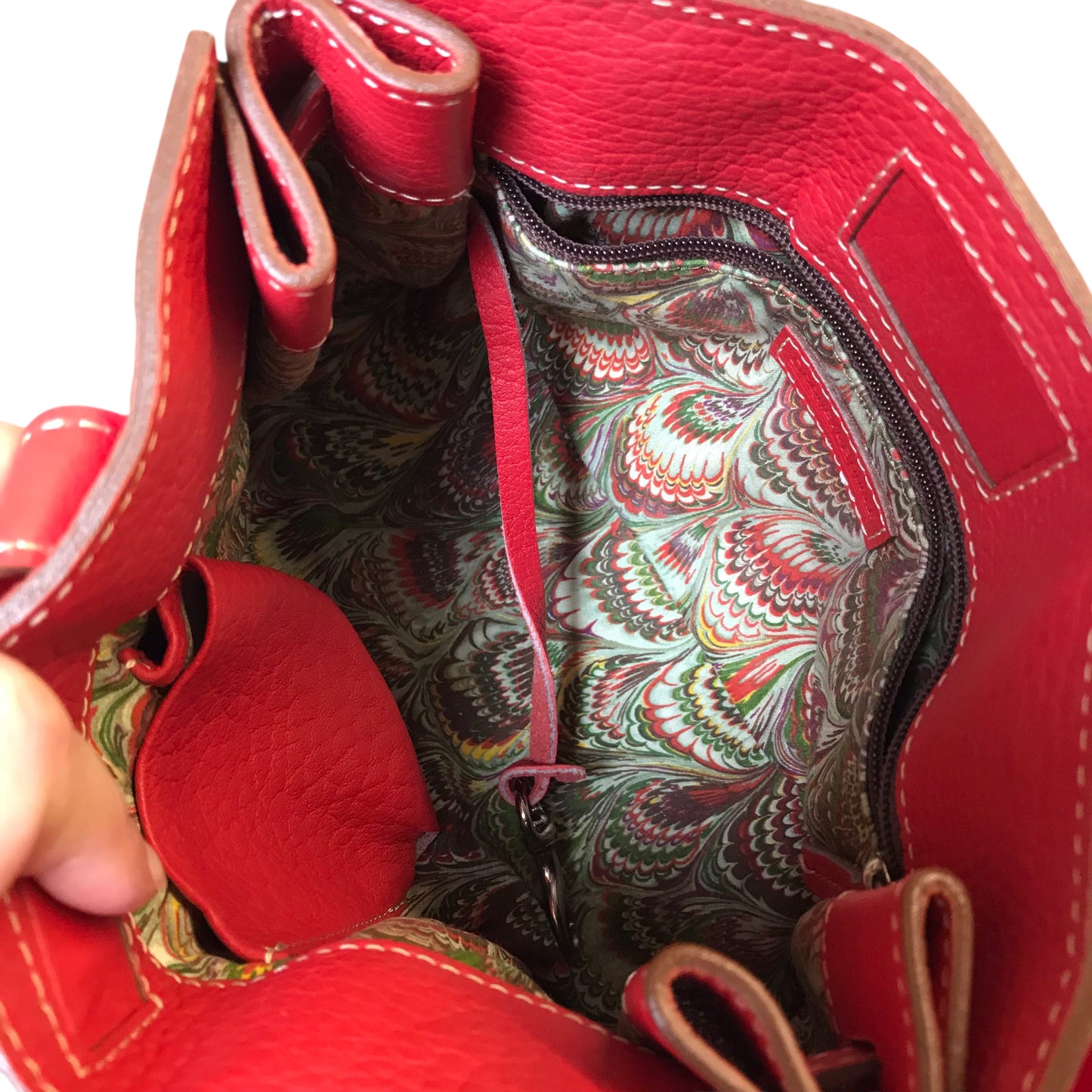 Handbag Designer By Dooney And Bourke In Red, Size:Small