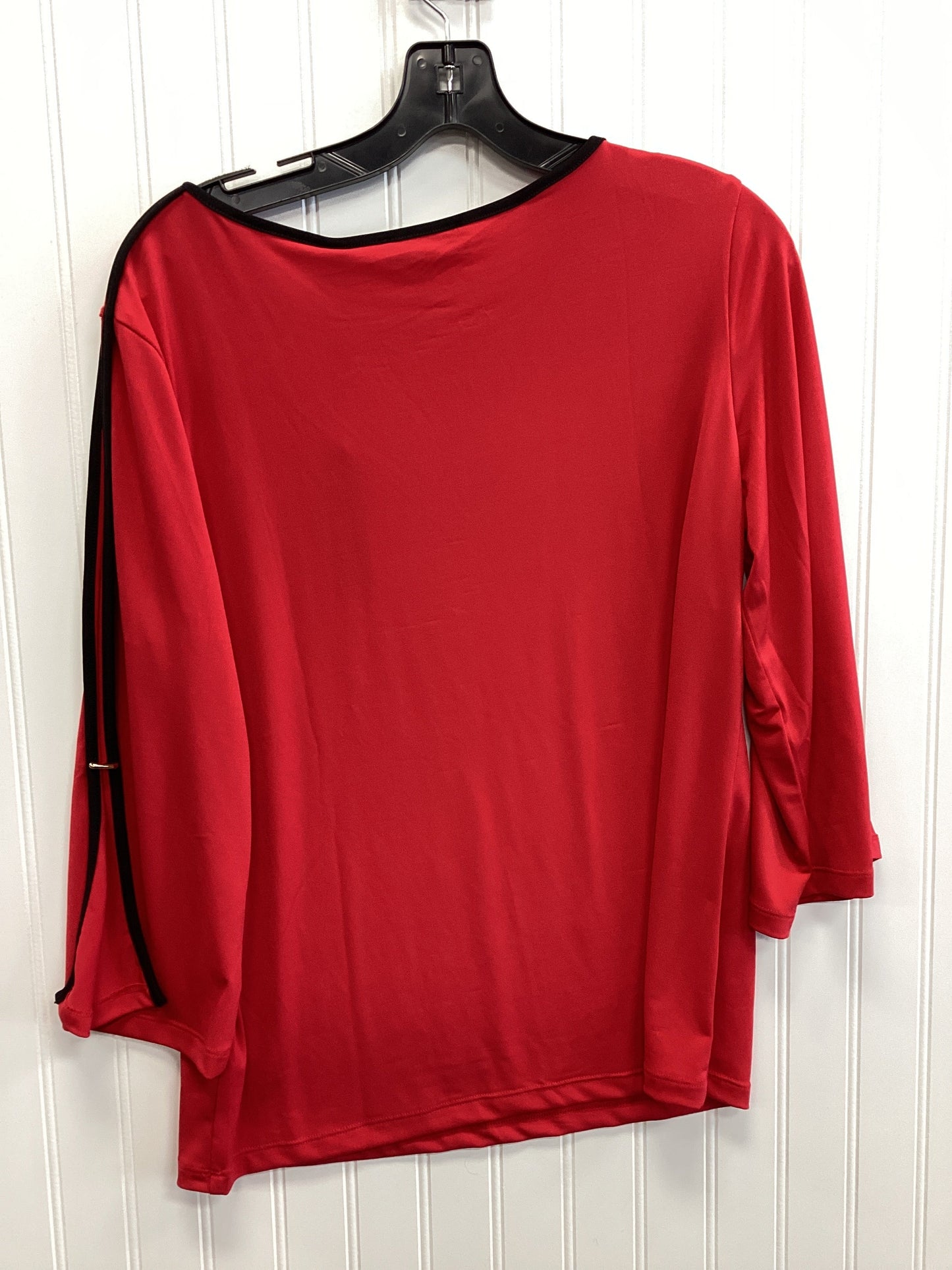 Top Ls By Tahari In Red, Size:M